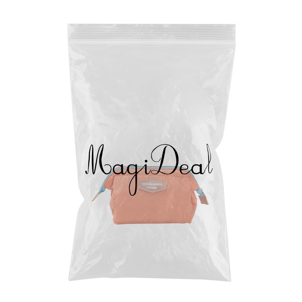 Womens Make Up Bag Small Printed Cosmetic Pouch Funny Cute Wash Bag Toiletry Orange