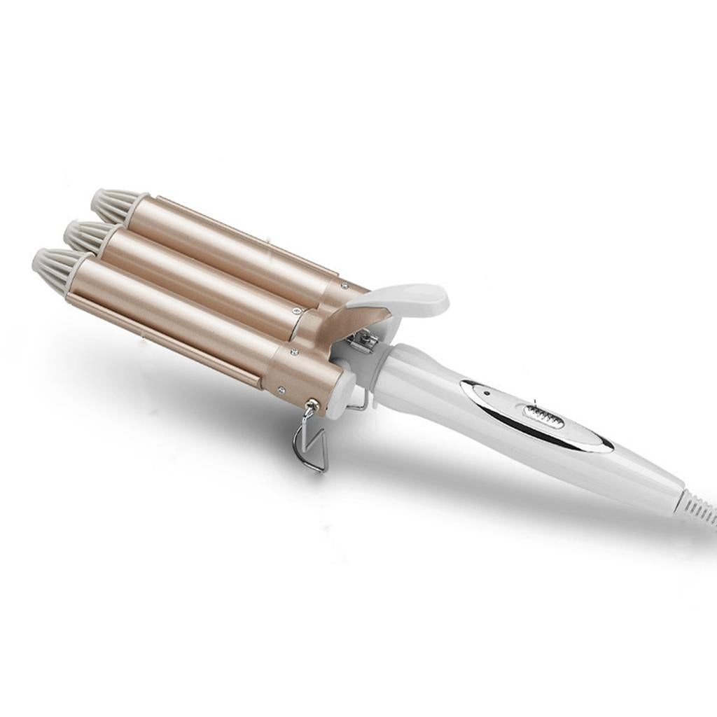 Hair Waver Hair Crimpers Tongs Hair Curler 3 Barrel 2 Speed 22mm