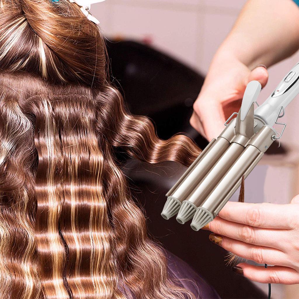 3 Barrel Barber Hair Curlers Salon Tools Hair Wand Curler Iron Curling Wand 25mm