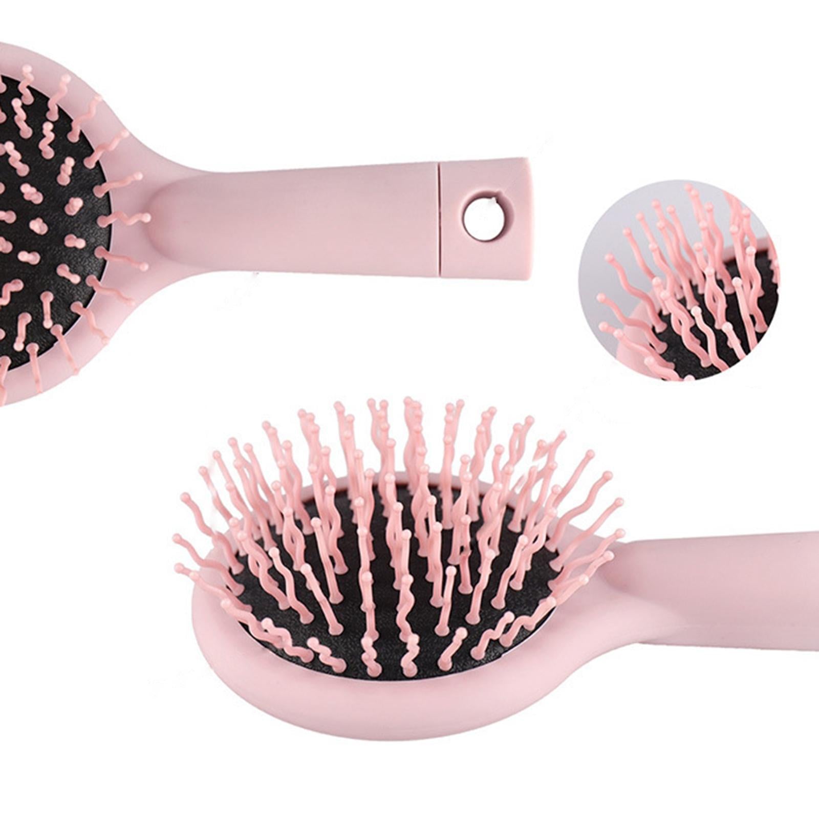 Anti-Static Comb Travel Compact Massager Hair Brush Anti-Tangle for Women