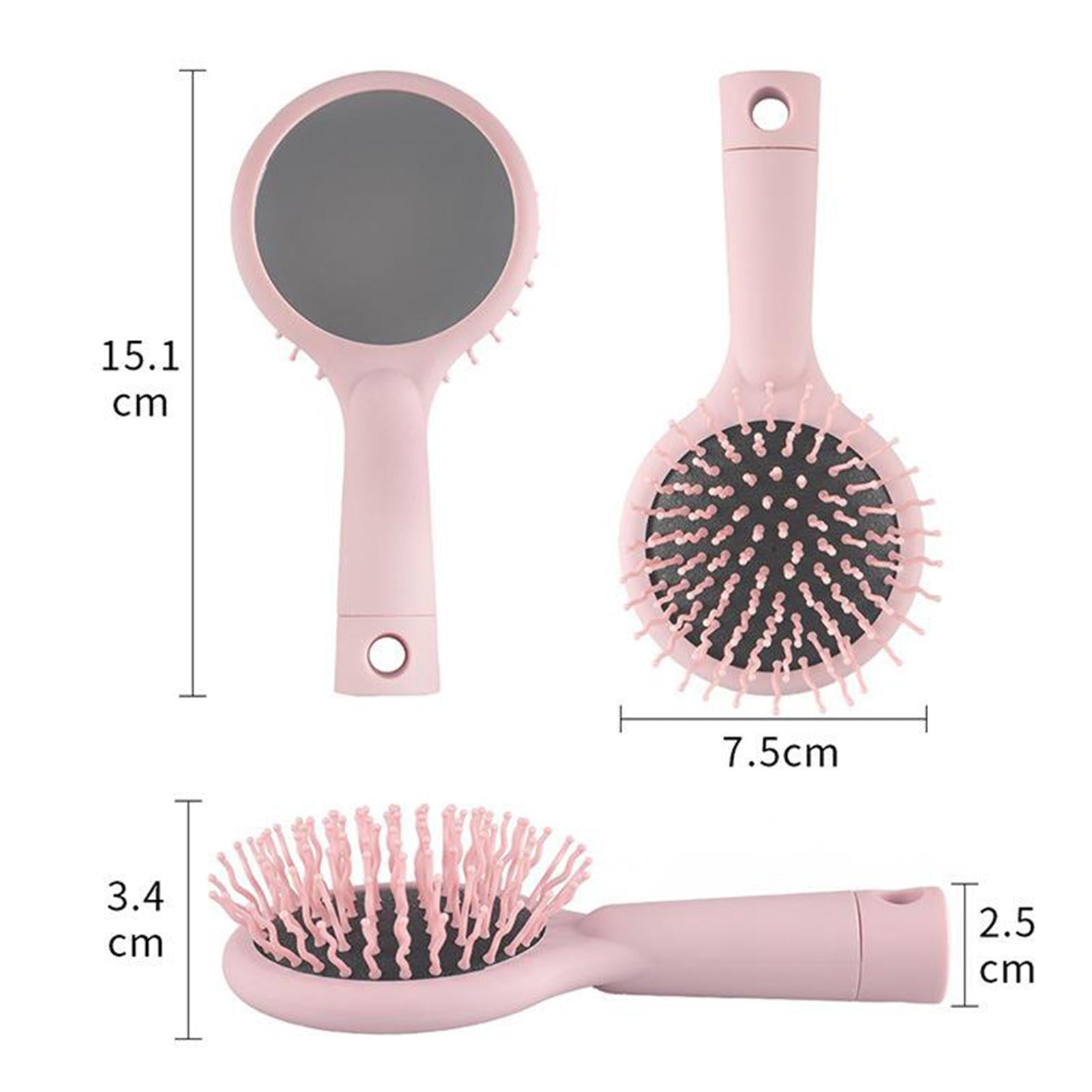 Anti-Static Comb Travel Compact Massager Hair Brush Anti-Tangle for Women