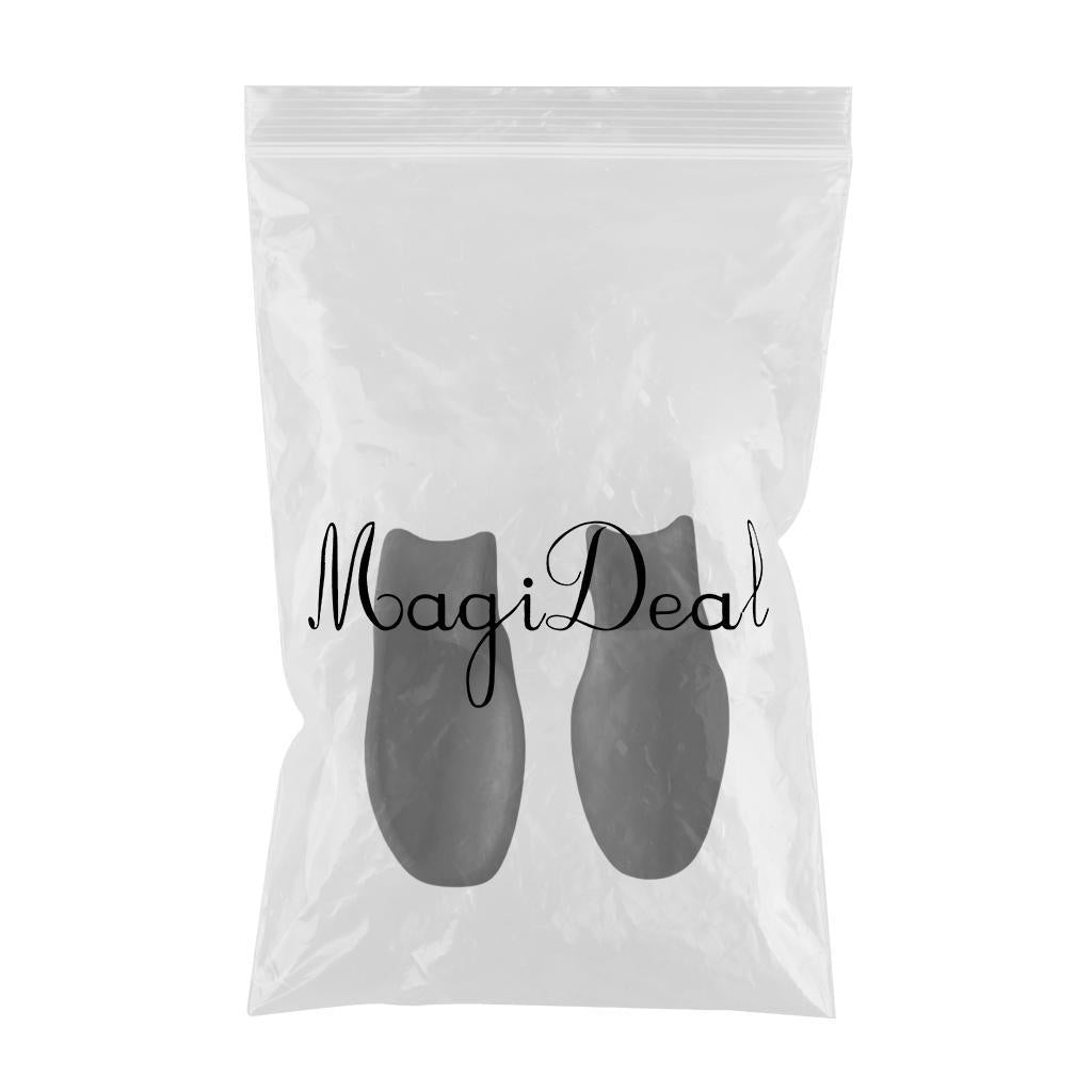 2x Rubber Toe Protectors Pad Relief Corrector Straightener Separator Black