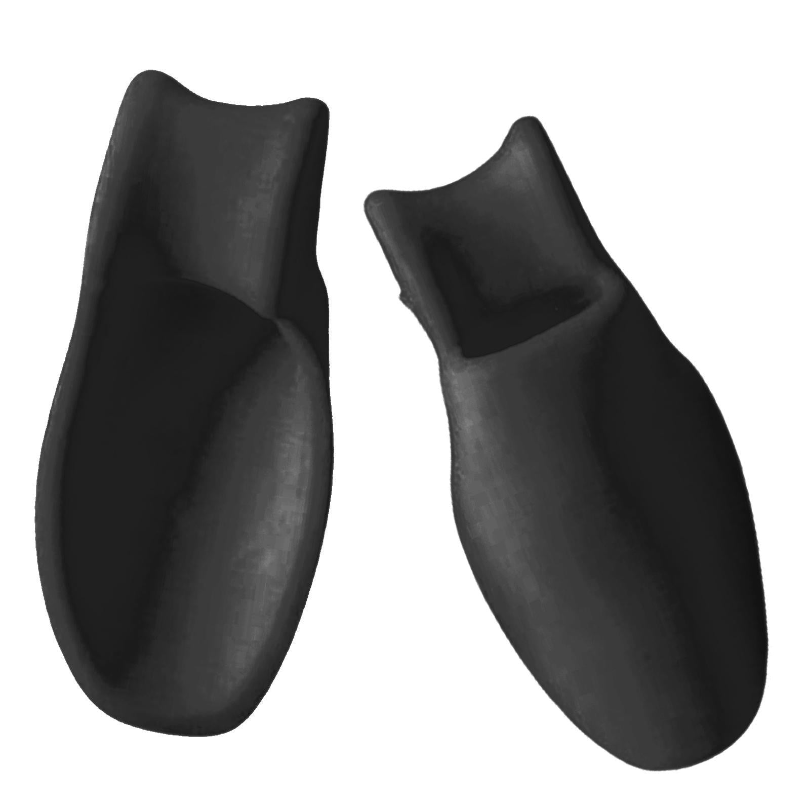 2x Rubber Toe Protectors Pad Relief Corrector Straightener Separator Black