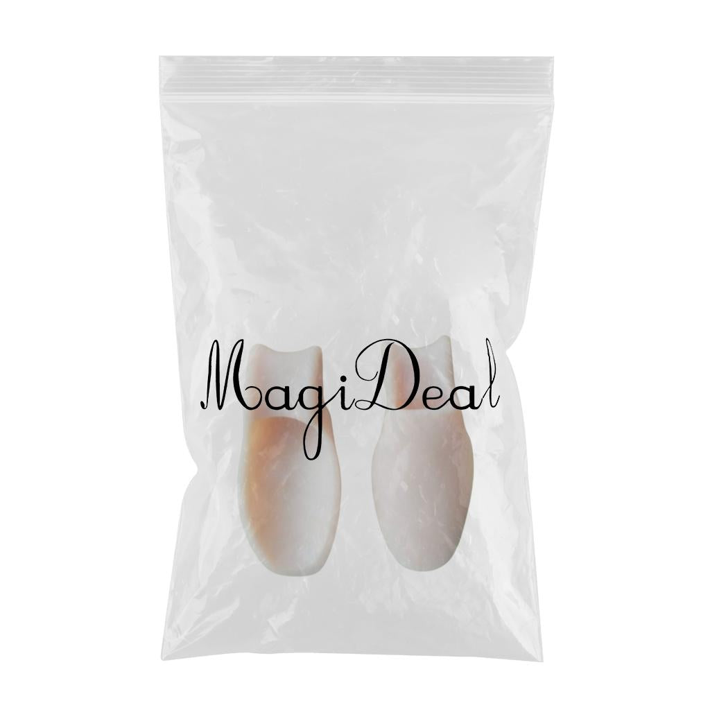 2x Rubber Toe Protectors Pad Relief Corrector Straightener Separator Beige