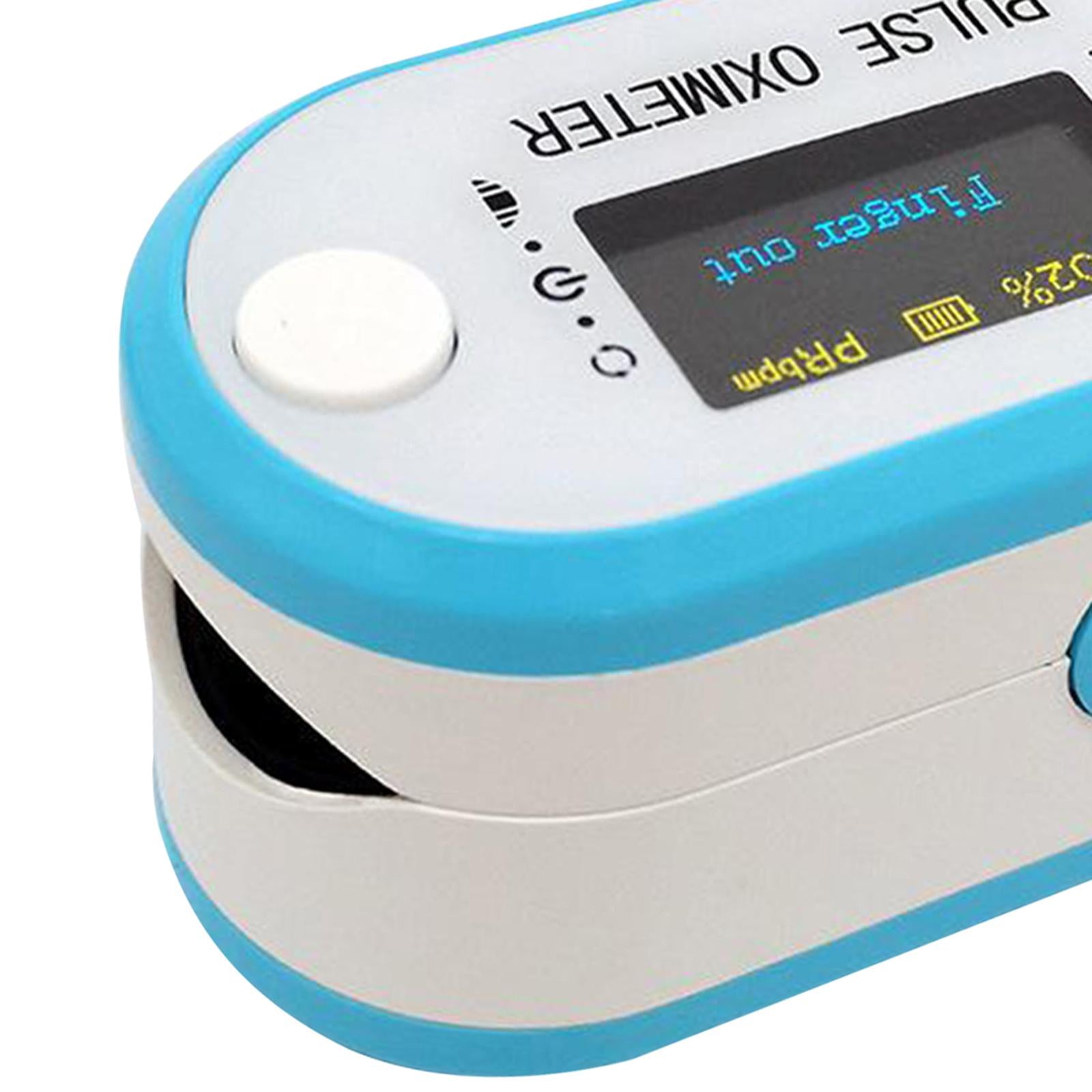 Fingertip Pulse Oximeter Blood Oxygen SpO2 Saturation Finger Monitor Blue