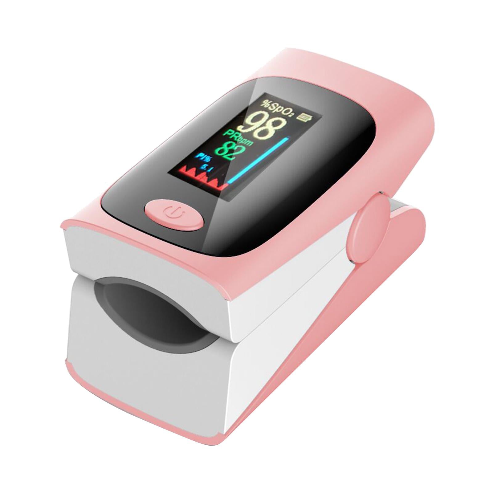 TFT Display Fingertip Pulse Oximeter SpO2 pink
