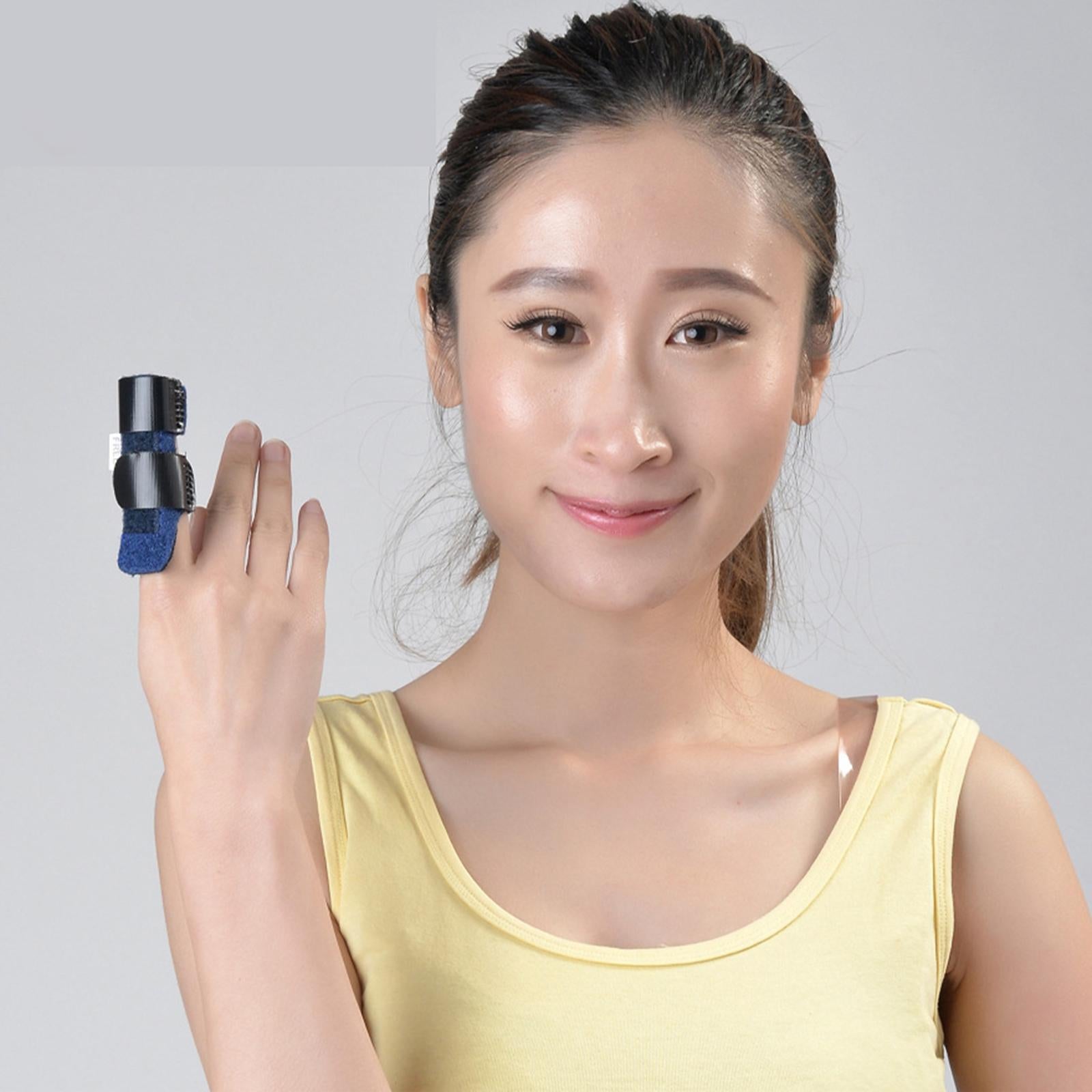Finger Splint Trigger Straightener Corrector Brace Support Protector Black