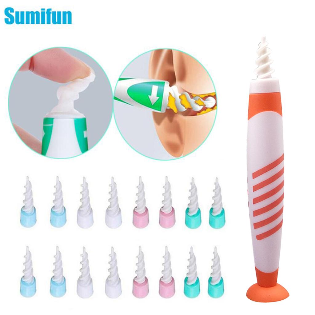 Spiral Ear Wax Removal Grips Earwax Cleaner Earpicks for Adult Kids Orange
