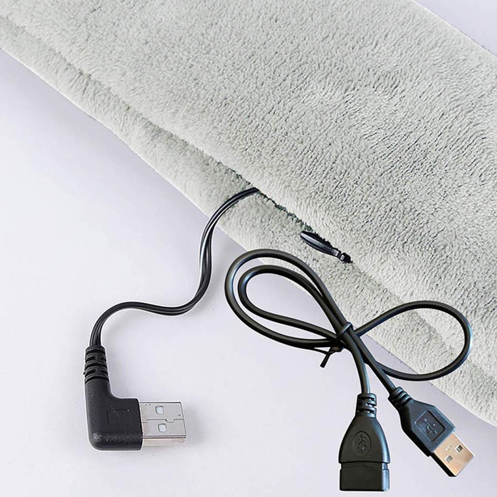 USB Heating Heated Neck Scarf Wrap Warming Scarf for Men Women Cold Weather