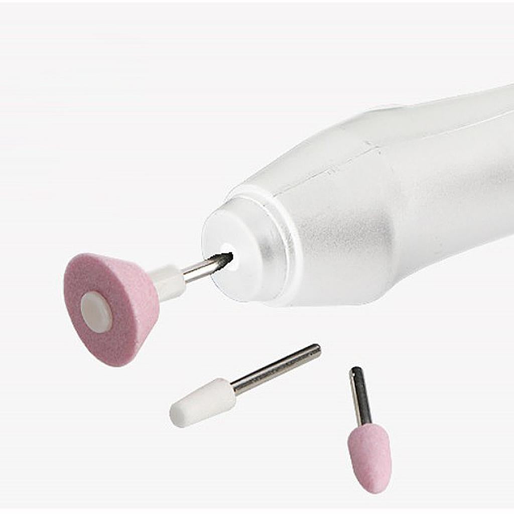 Electric Nail Drill Machine Pedicure with 3Pcs Nail Drill Bits for Home Use