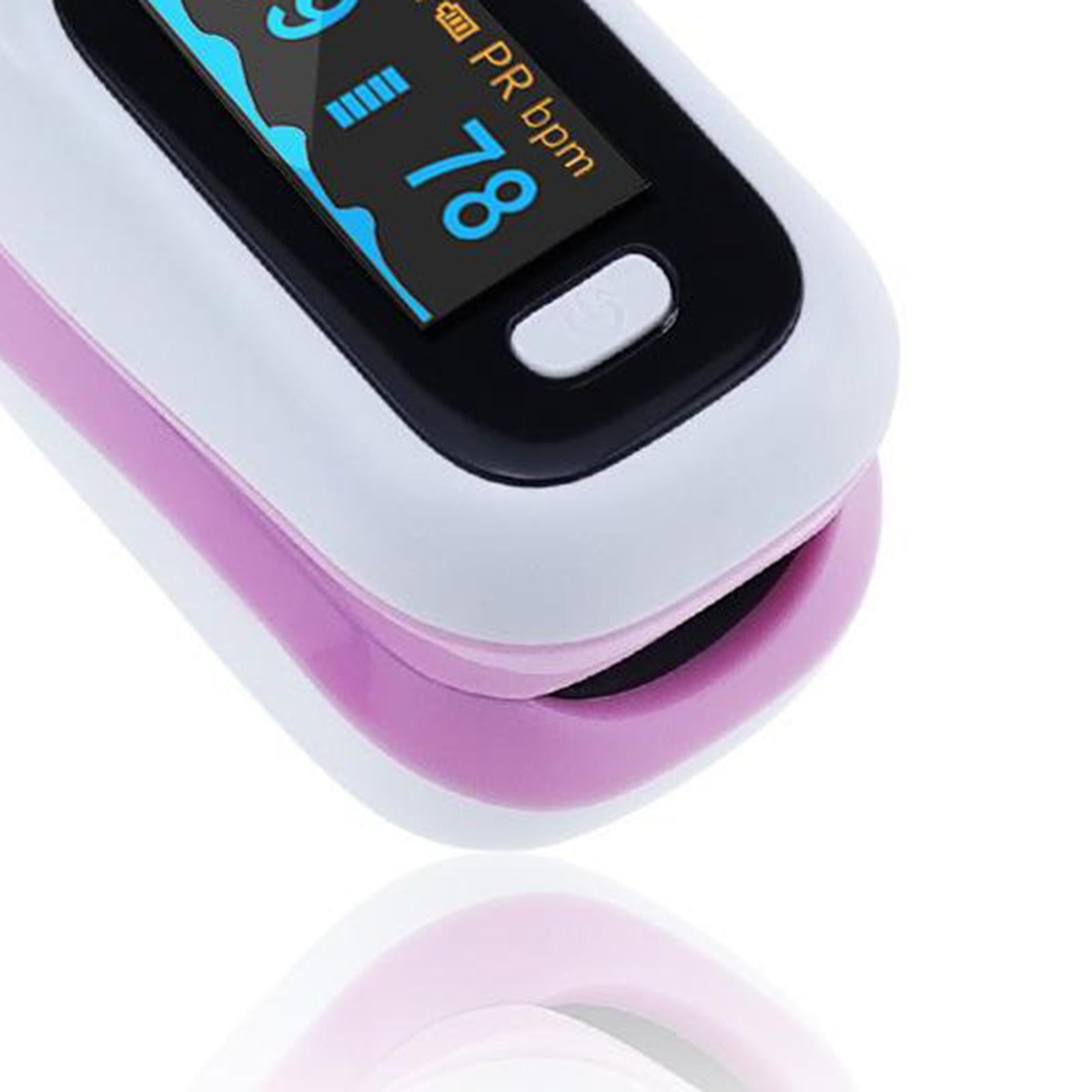 Digital Fingertip Pulse Oximeter Oxygen Saturation Heart rate monitor Purple