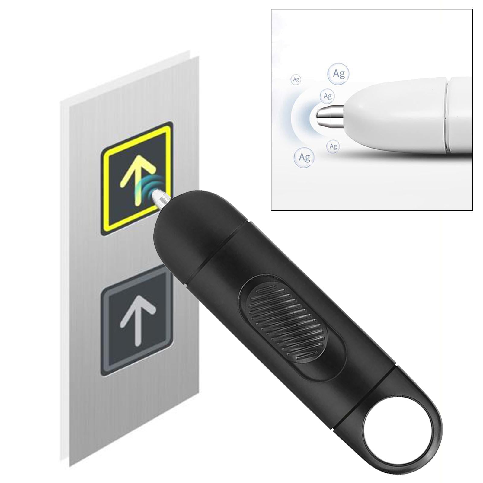 Mini Avoid Contacting No Touch Door Opener Tool Key Safe Sanitary Tool Black
