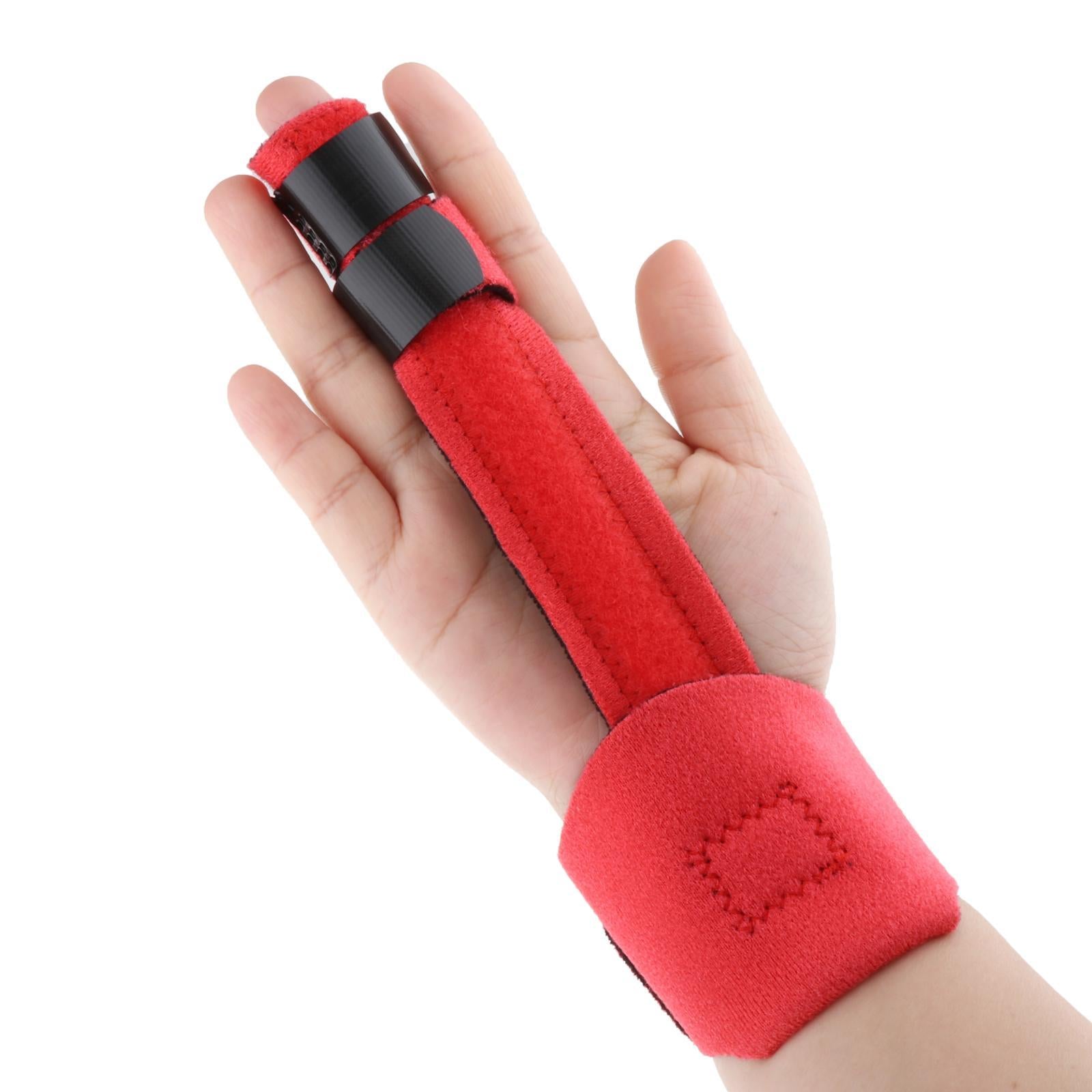 Trigger Finger Splint Brace Corrector Joint Fix Support Breathable Red