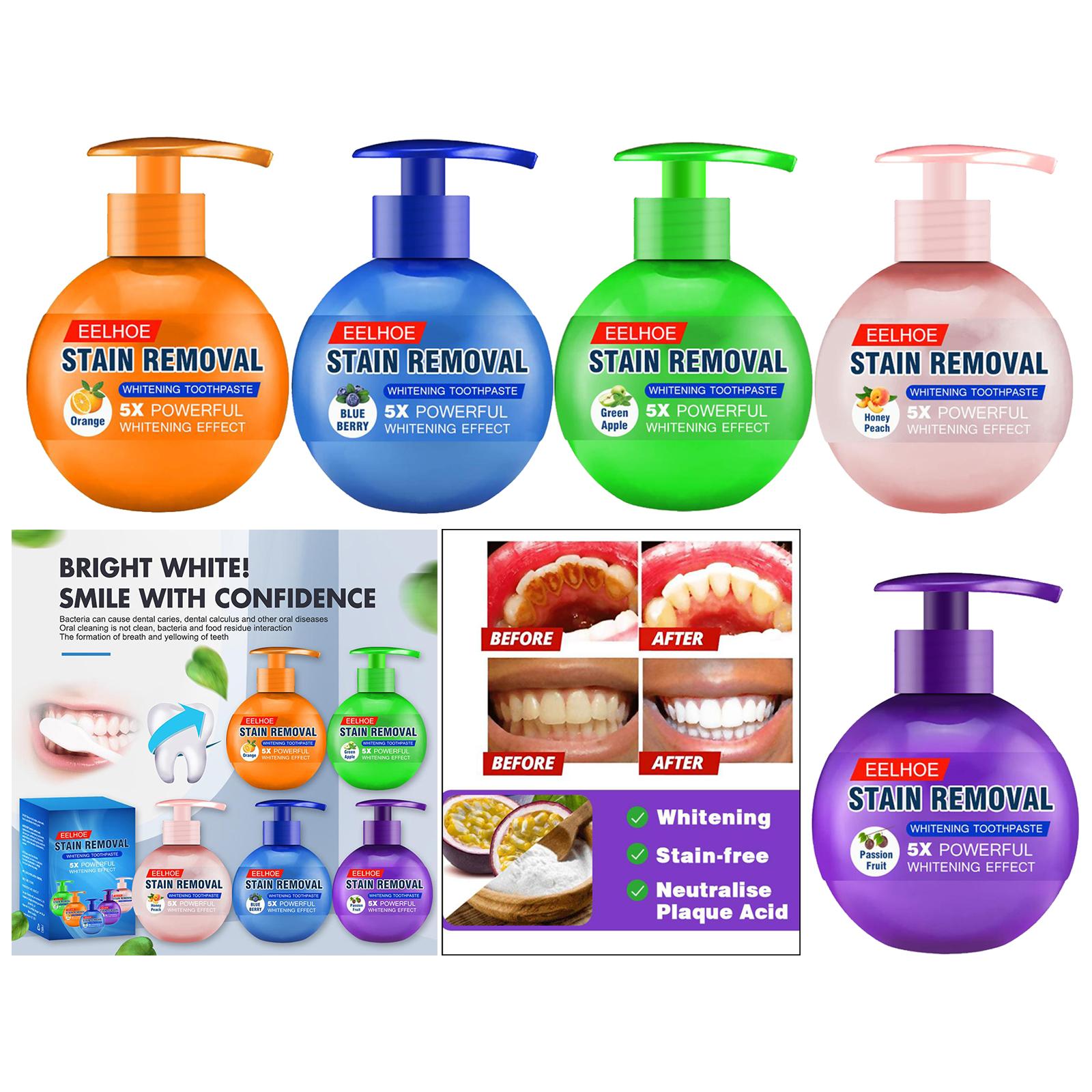 Fruit Flavor Baking Soda Toothpaste Strong Cleaning Stain Passion fruit
