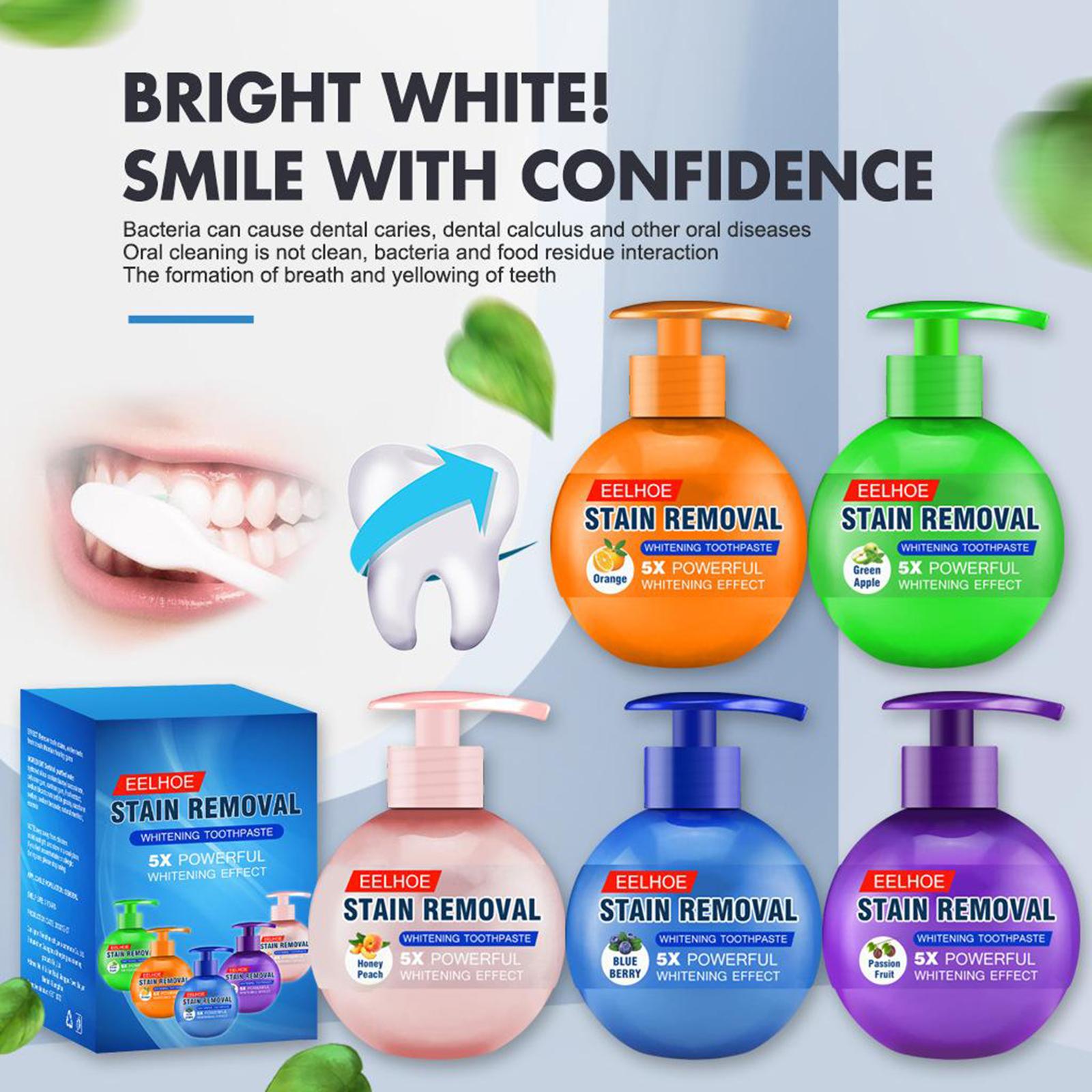 Fruit Flavor Baking Soda Toothpaste Strong Cleaning Stain Apple