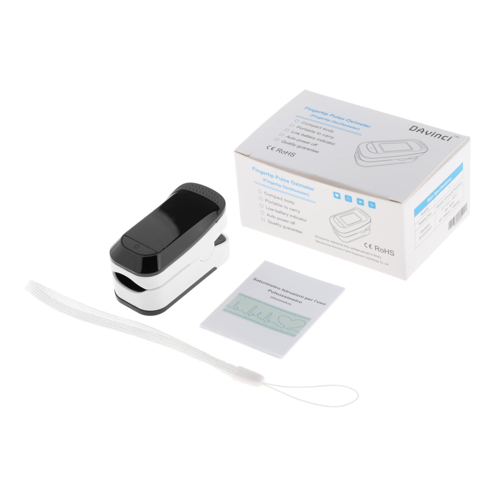 Portable LED Finger Tip Oximeter Blood Oxygen Saturation Monitor