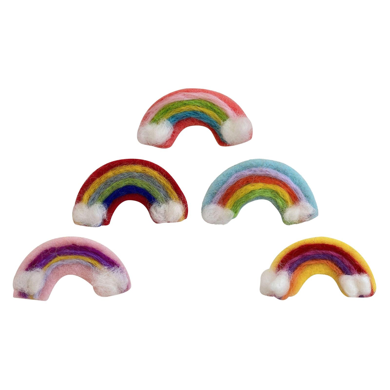 Soft Wool Felt Fashion Hairpins Pins Barrette Ties for Bangs Kid Girls Baby red