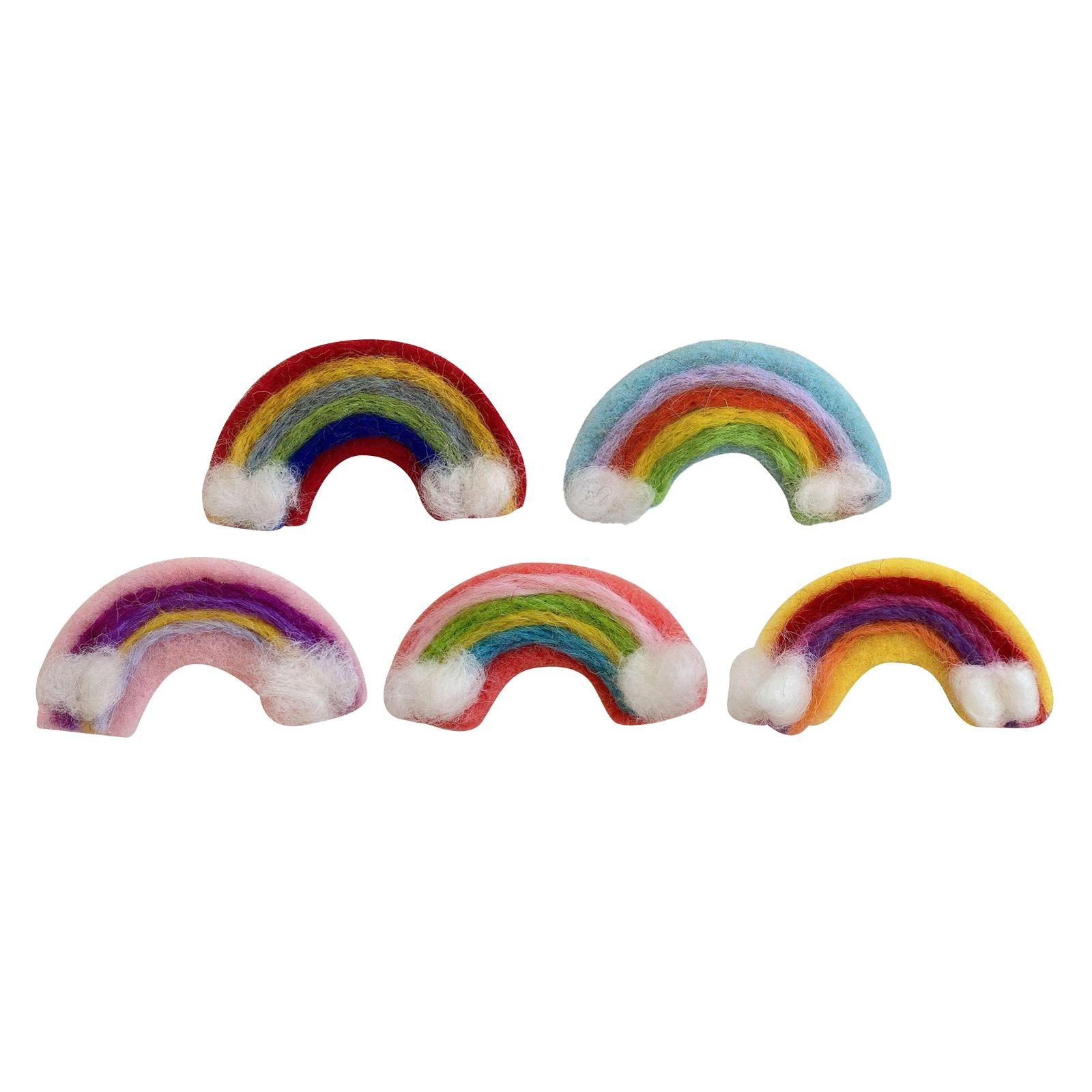 Soft Wool Felt Fashion Hairpins Pins Barrette Ties for Bangs Kid Girls Baby red