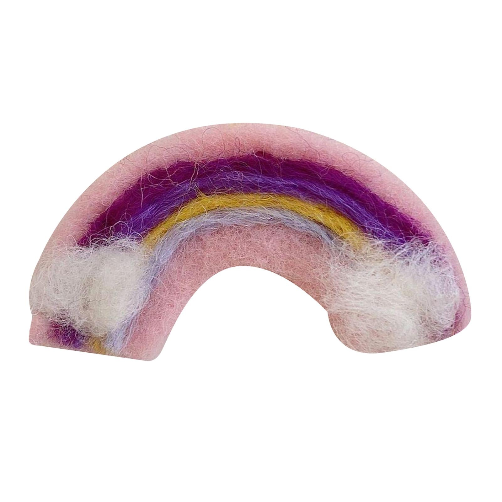 Soft Wool Felt Fashion Hairpins Pins Barrette Ties for Bangs Kid Girls Baby pink