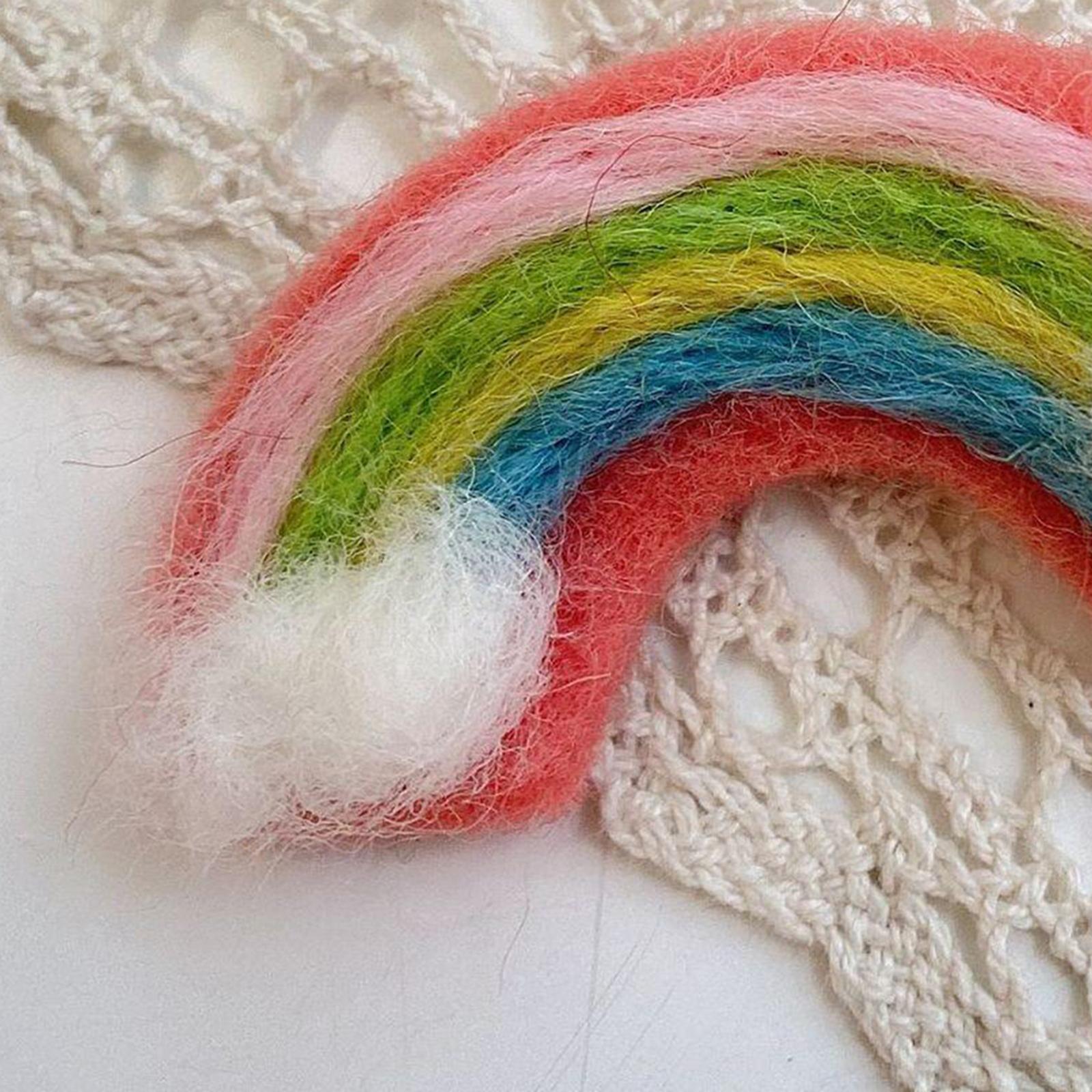 Soft Wool Felt Fashion Hairpins Pins Barrette Ties for Bangs Kid Girls Baby watermelon red