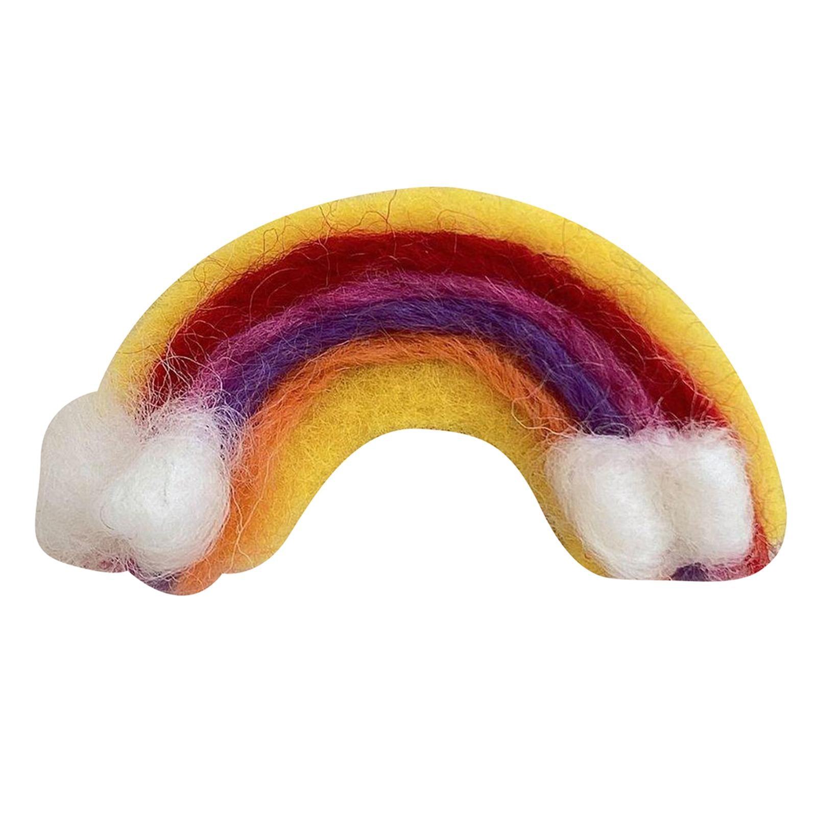 Soft Wool Felt Fashion Hairpins Pins Barrette Ties for Bangs Kid Girls Baby yellow