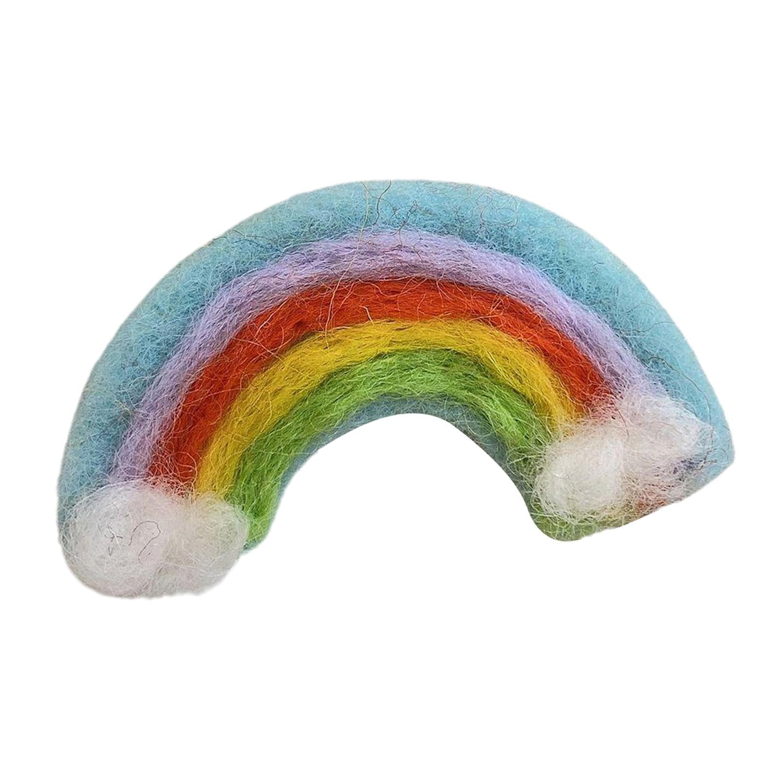 Soft Wool Felt Fashion Hairpins Pins Barrette Ties for Bangs Kid Girls Baby blue