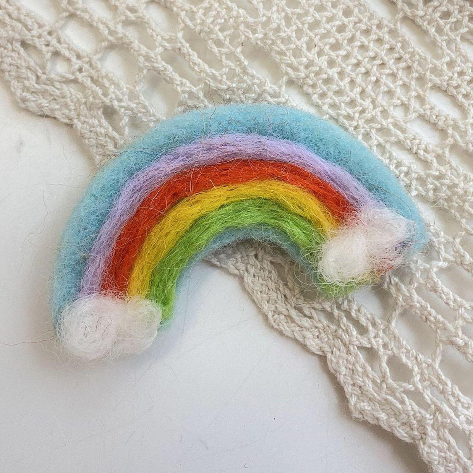 Soft Wool Felt Fashion Hairpins Pins Barrette Ties for Bangs Kid Girls Baby blue