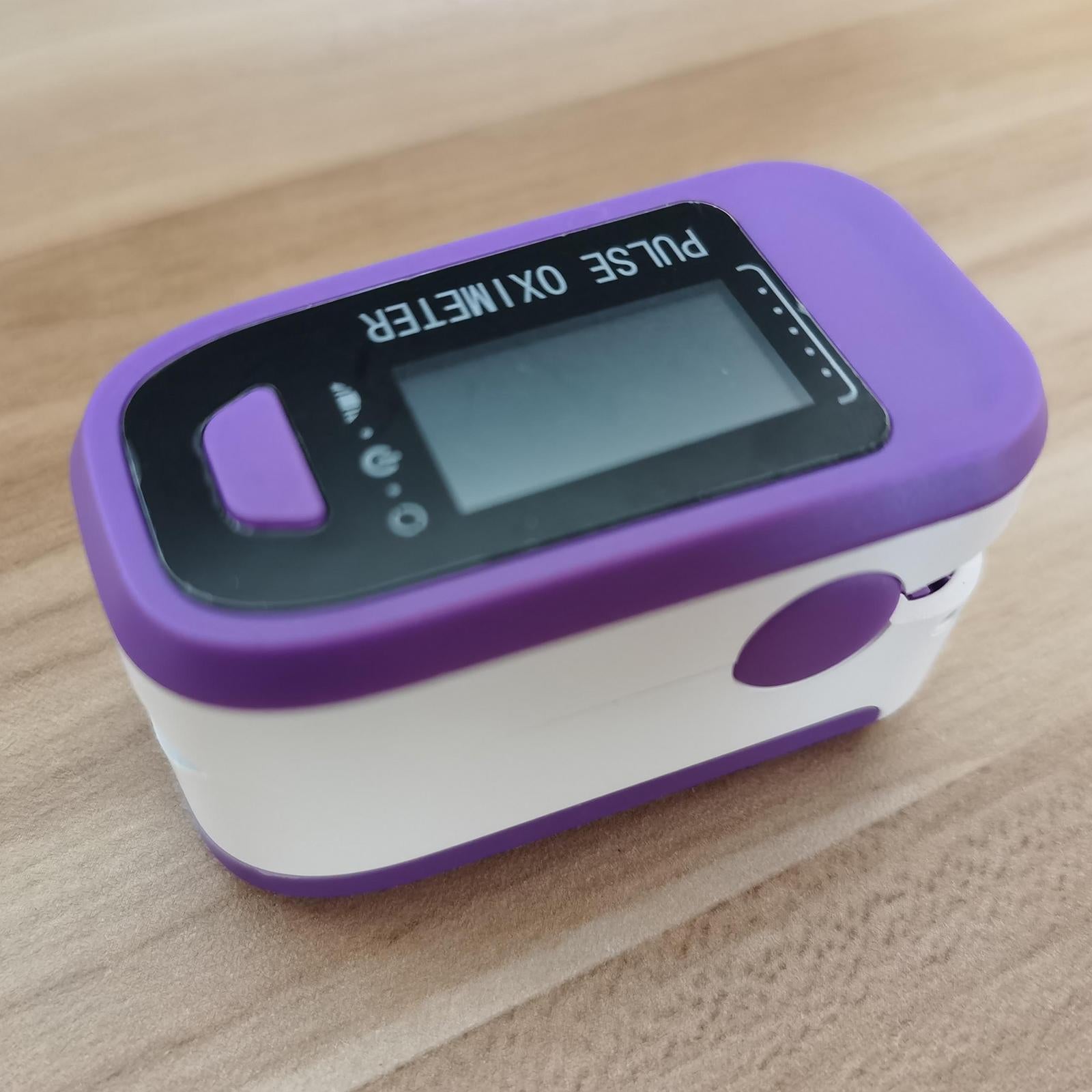 Portable Fingertip Pulse Oximeter SpO2 Pulse Rate Measurements purple