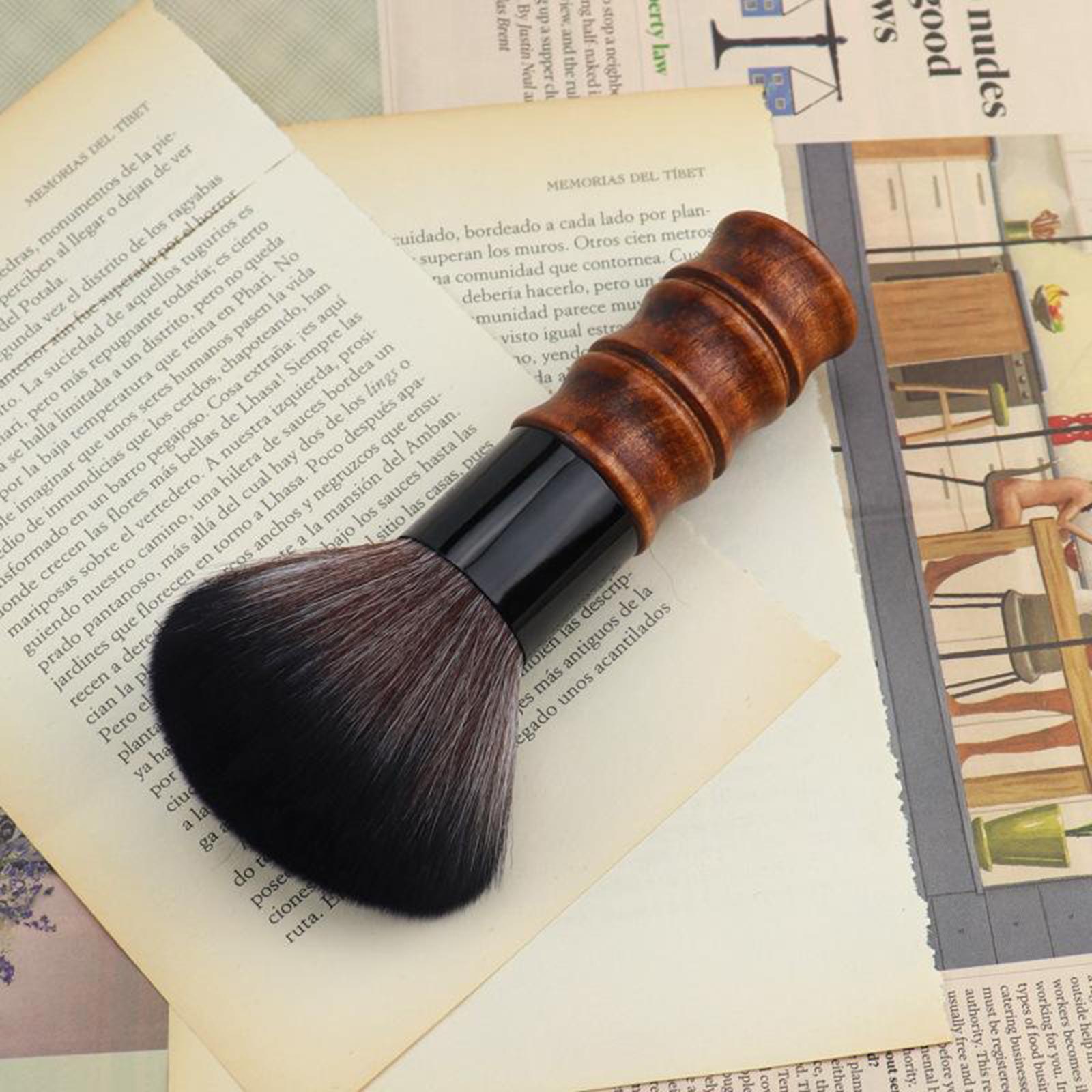 Neck Hair Brush Natural Fiber Cleaning Kit for Hair Sweep Hair Styling Tool