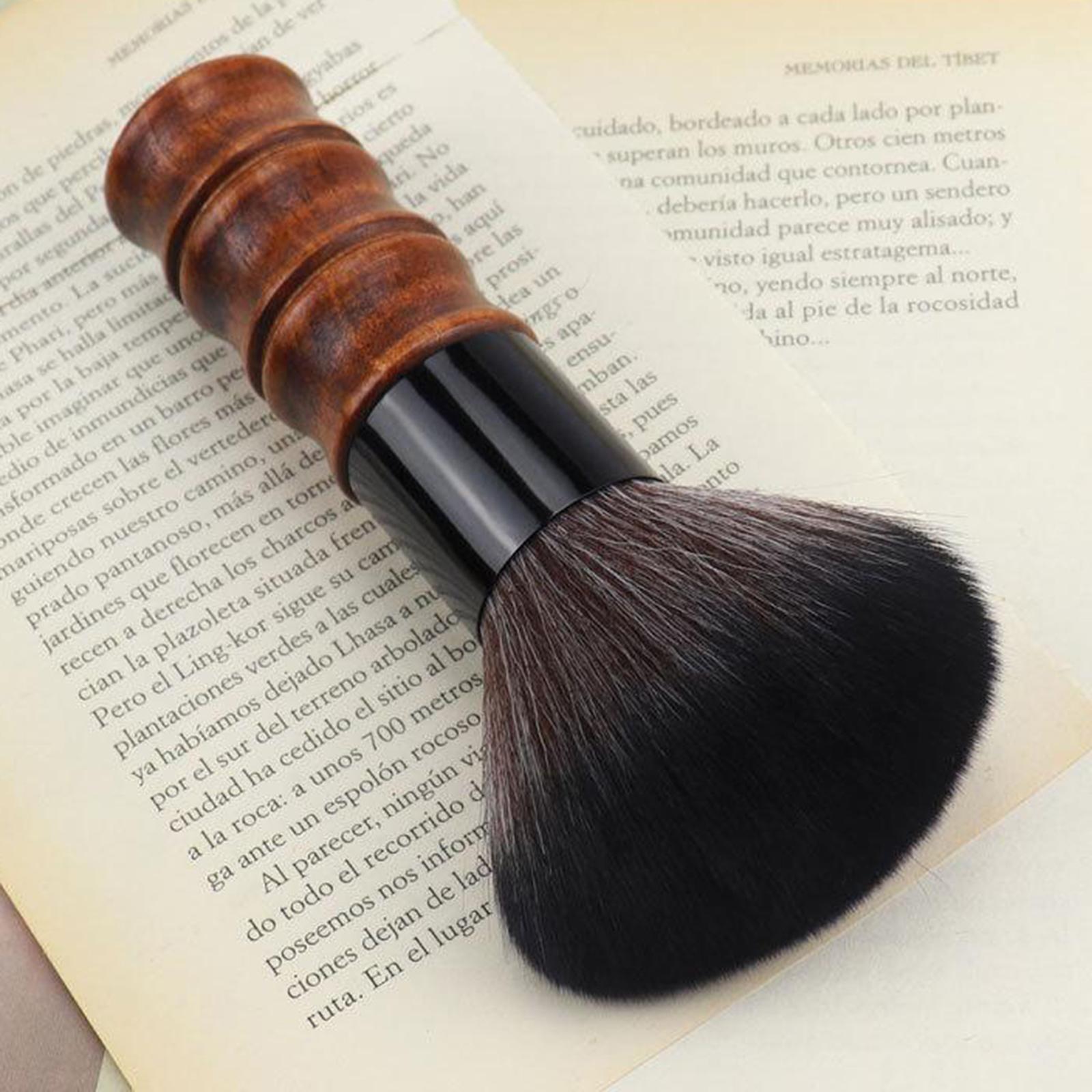 Neck Hair Brush Natural Fiber Cleaning Kit for Hair Sweep Hair Styling Tool