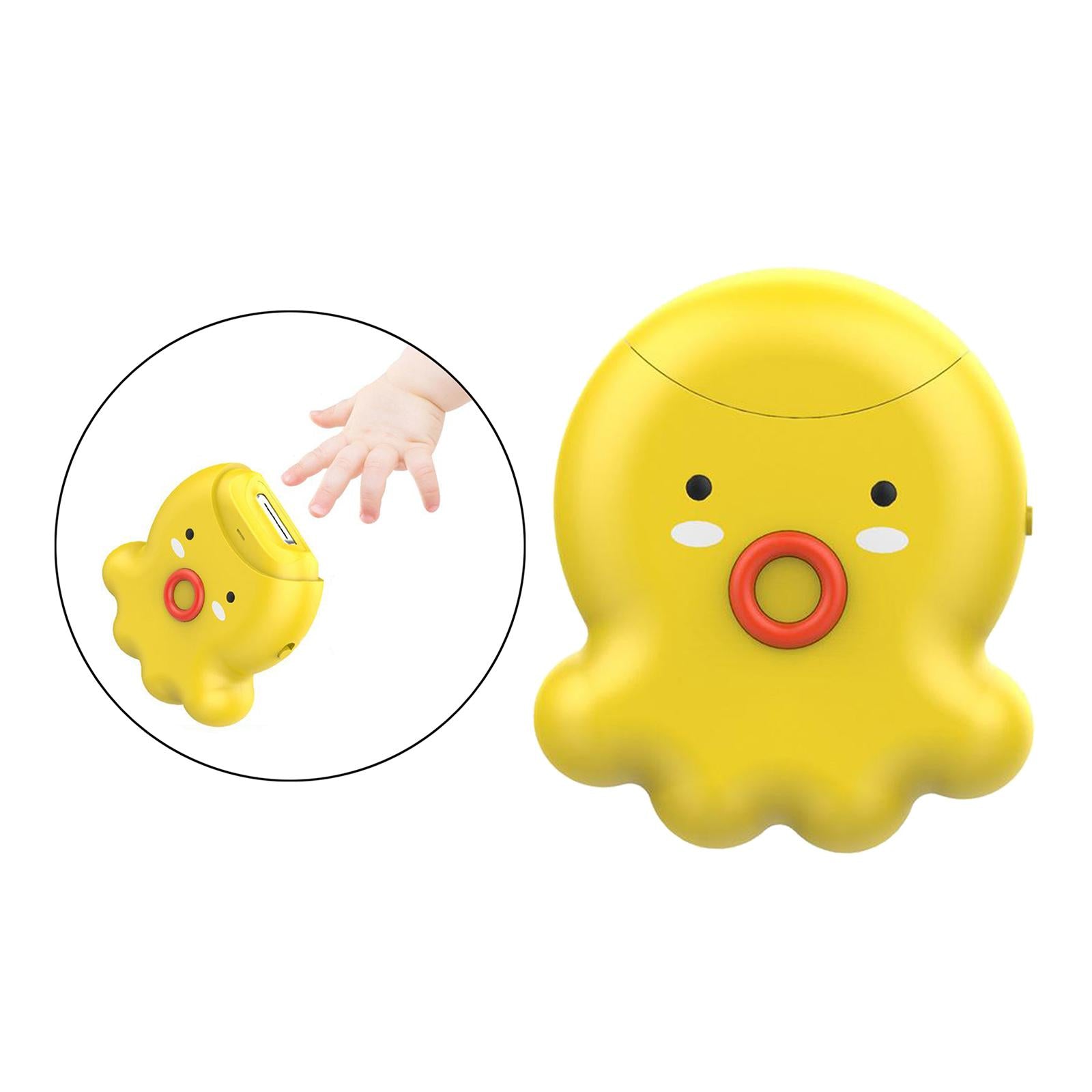 Electric Nail Trimmer Clipper Toenail Finger Cutter Manicure Pedicure Yellow