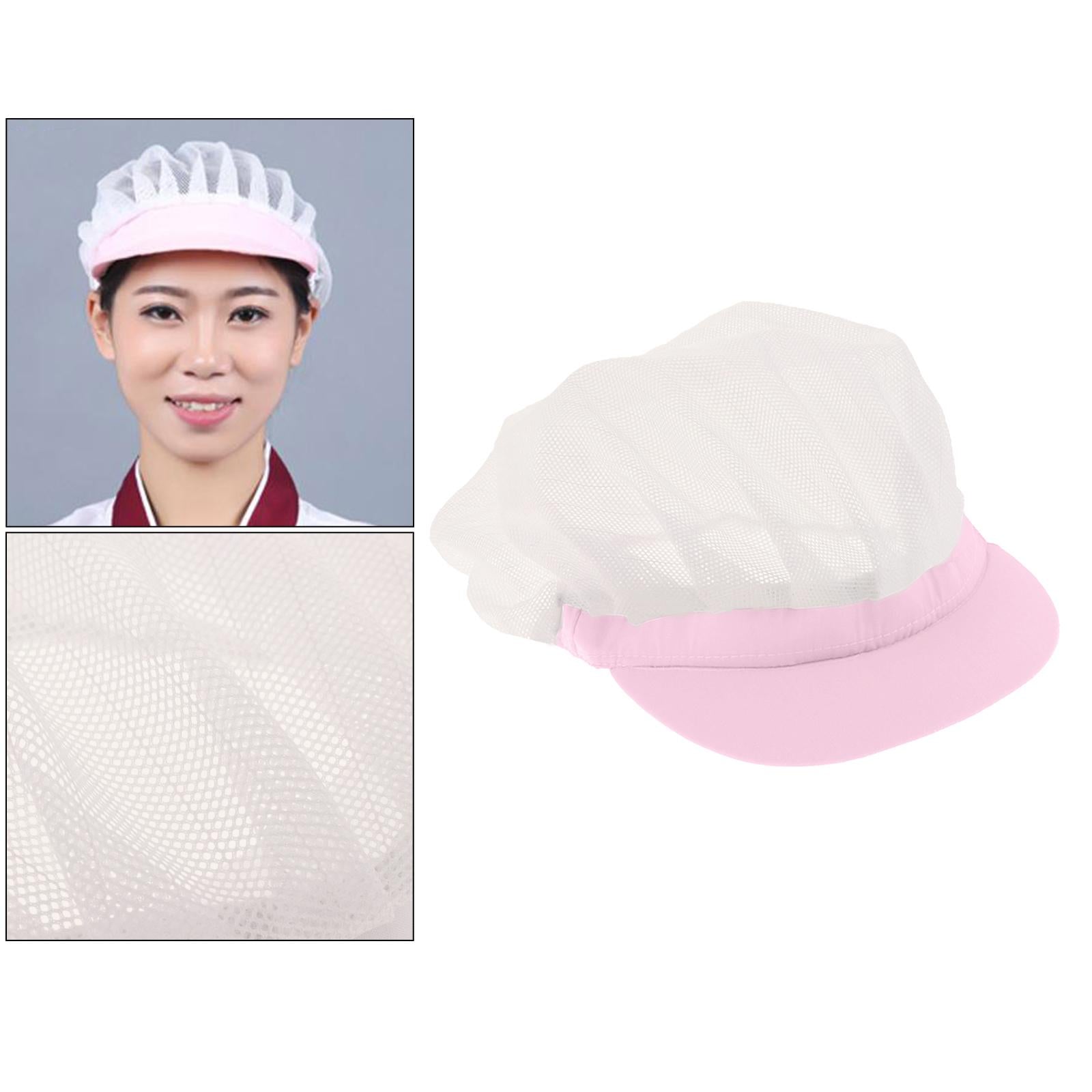 Chef Hats Hygiene Catering Hair Net Hat Kitchen Cooking Cap Pink