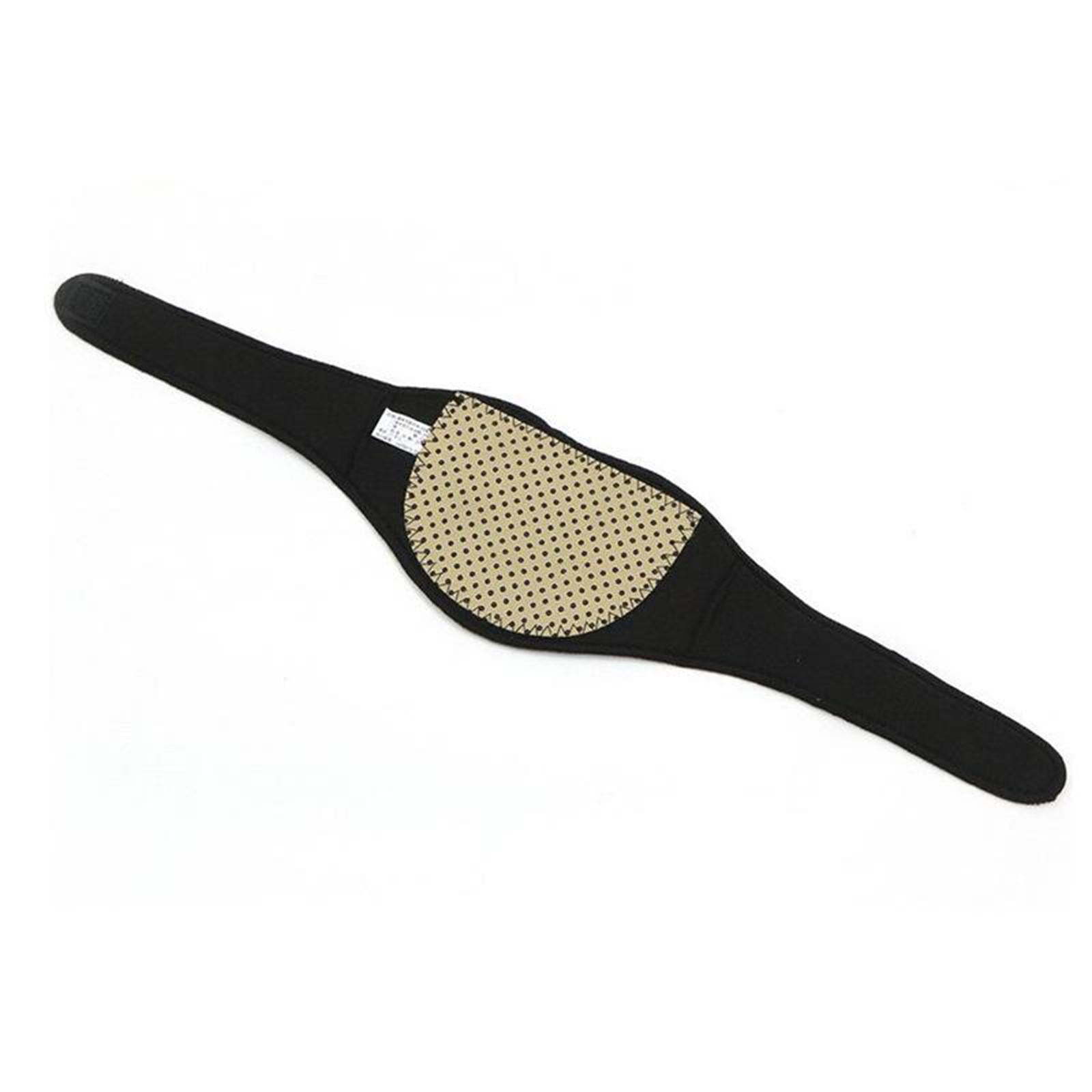 Tourmaline Portable Self Heating Neck Wrap for Pain Relief Sleep Car Travel black