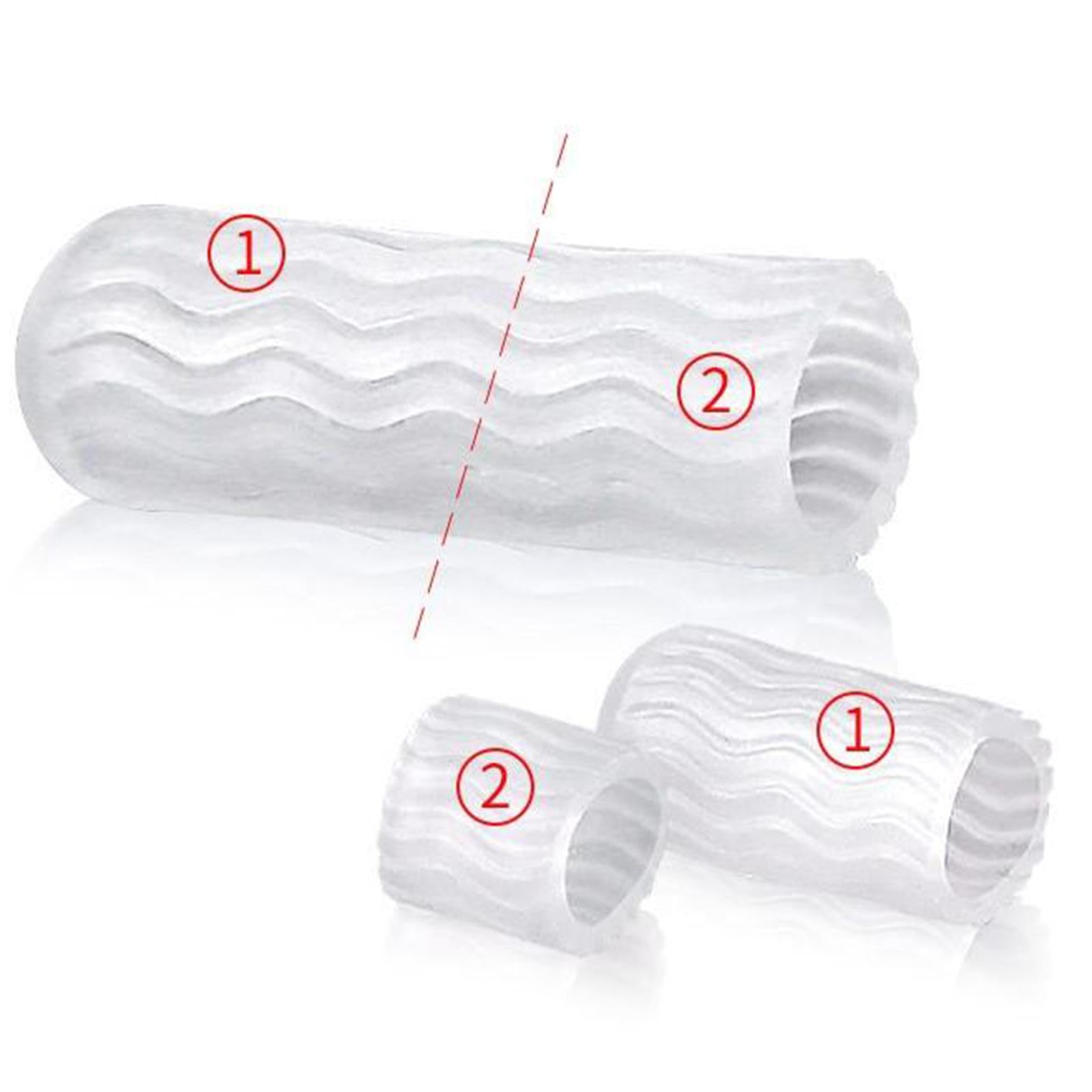 5 Pairs Toe Cushion Thread Toe Caps Toe Separators for Walking Skin Color