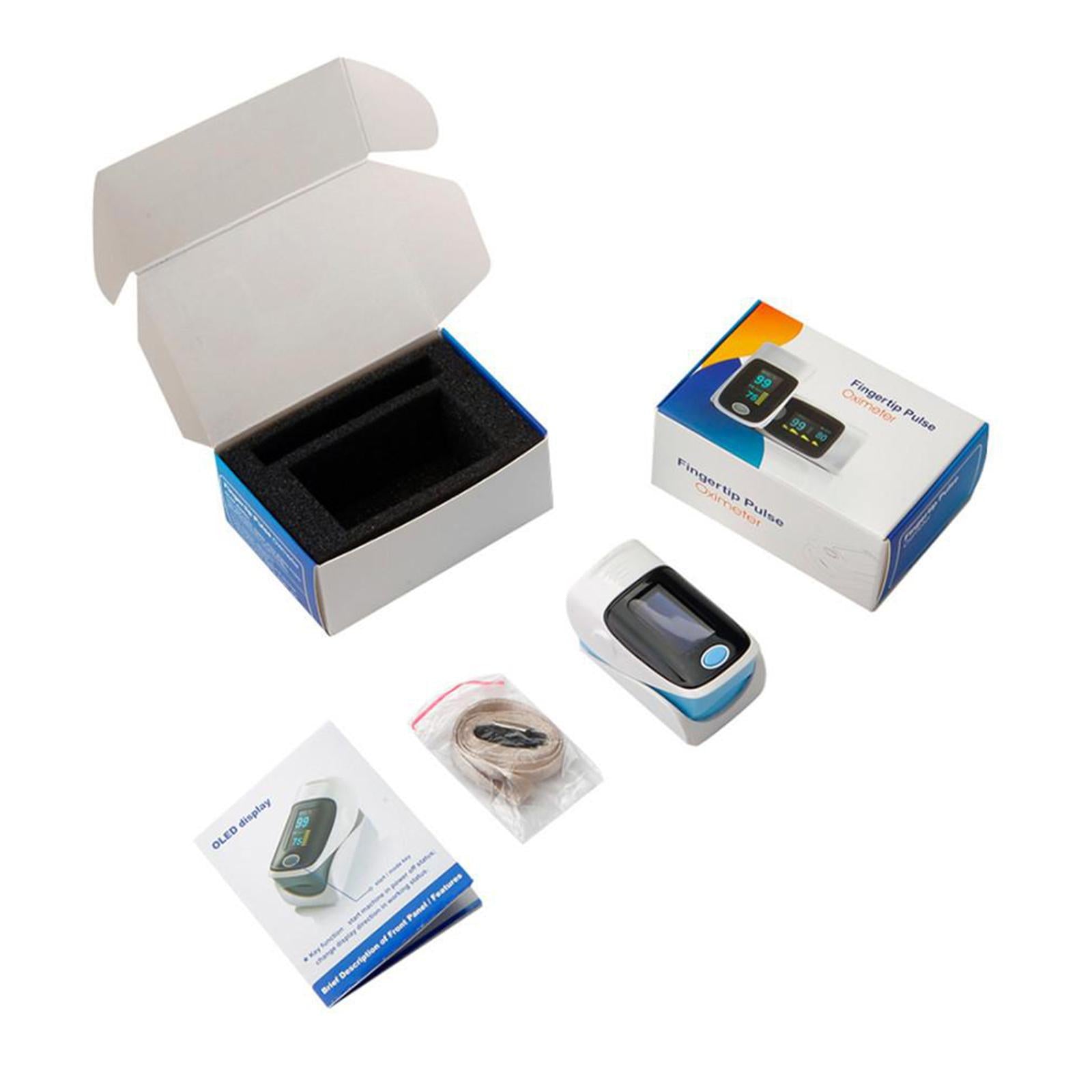 Finger Tip Pulse Oximeter Blood Oxygen Sensor Meter SpO2 Monitor Blue