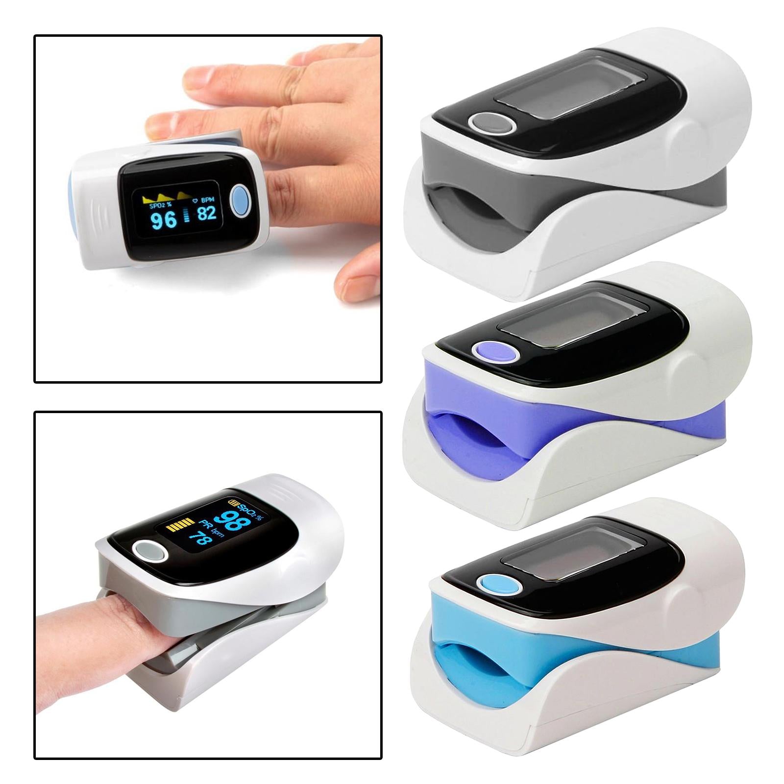 Finger Tip Pulse Oximeter Blood Oxygen Sensor Meter SpO2 Monitor Blue