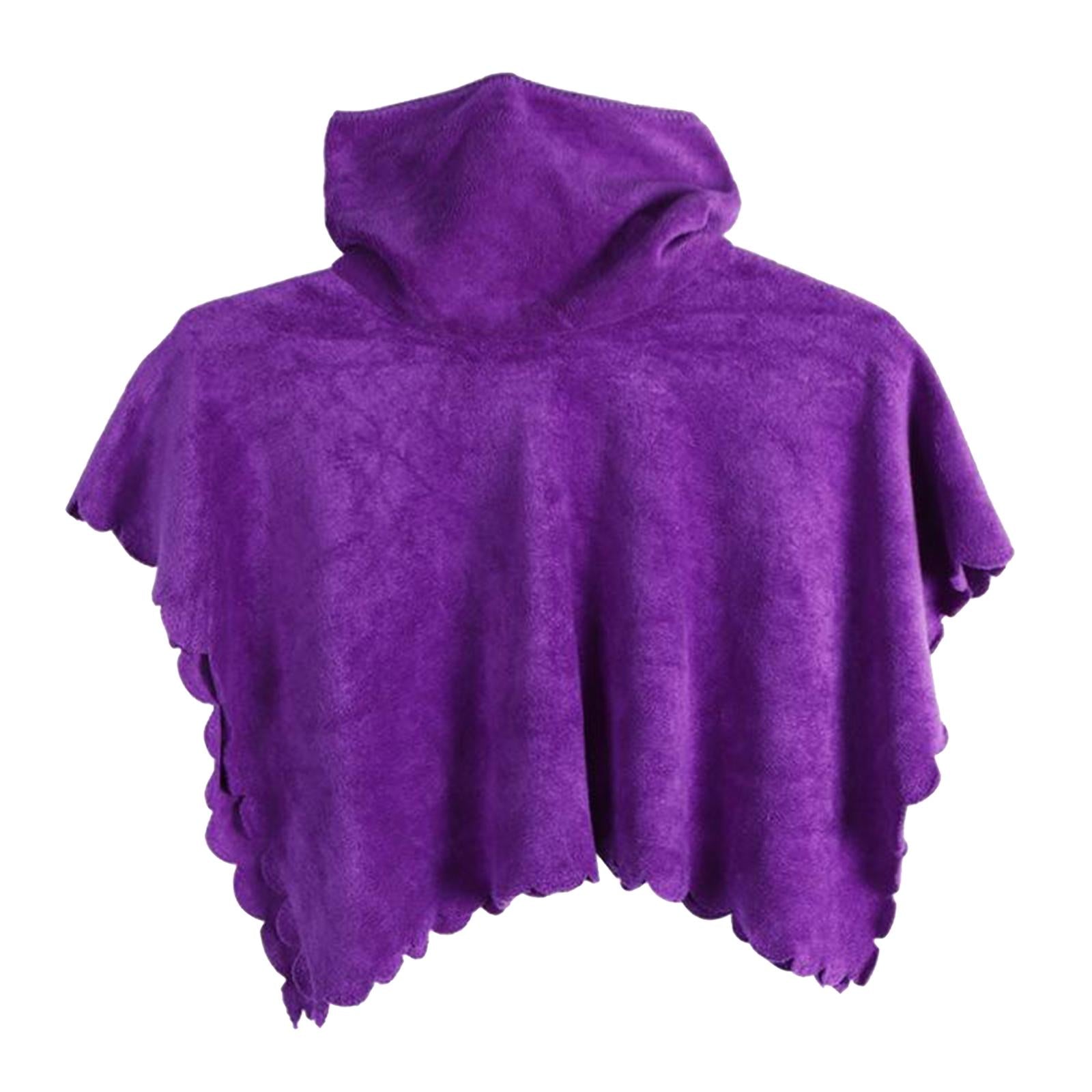 Thicken Coral Velvet Face Hole Towel Bed Cover for Beauty Salon Massage Bed purple