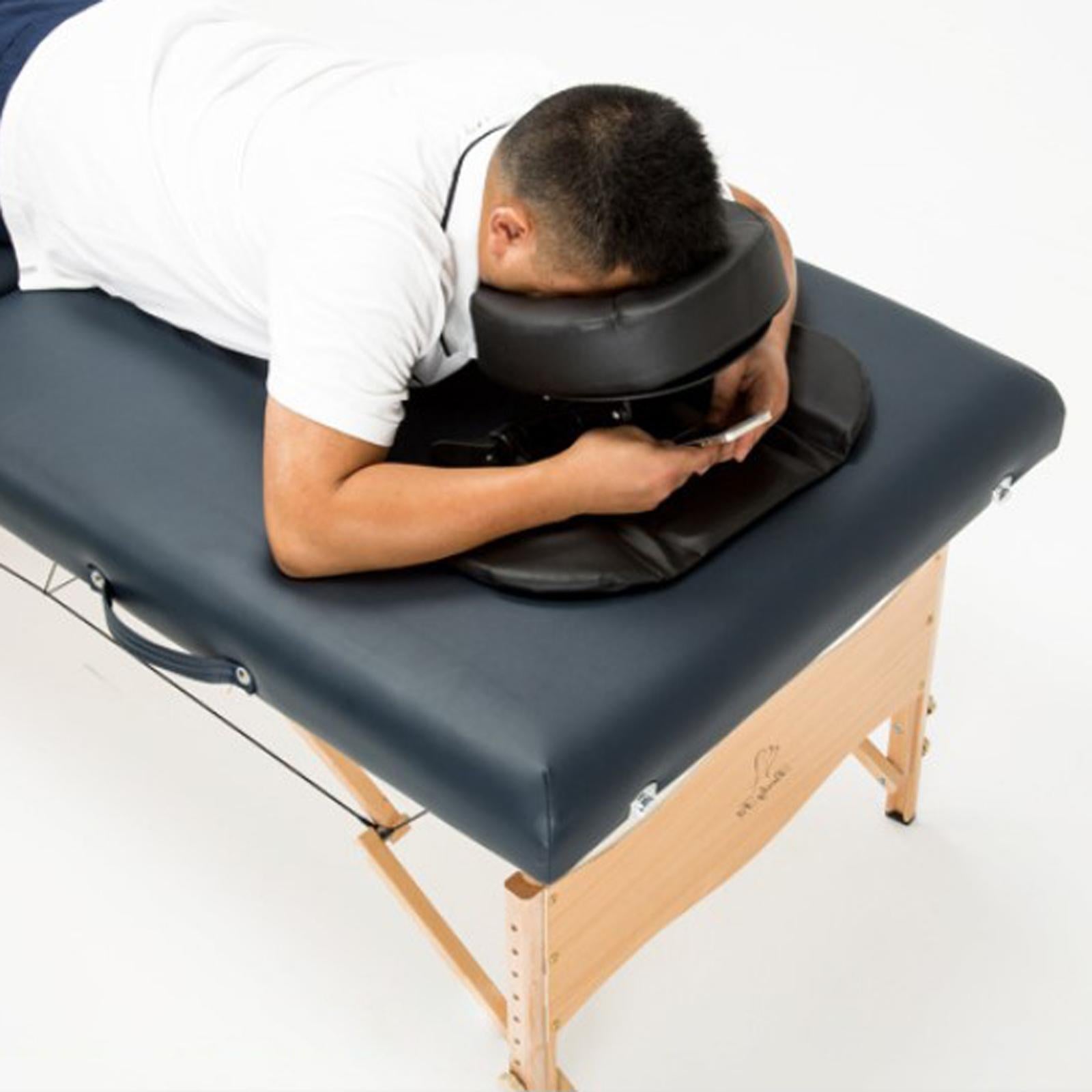 Flexible Massage Table Face Cradle Headrest Pillow & Hanging Arm Rest Red