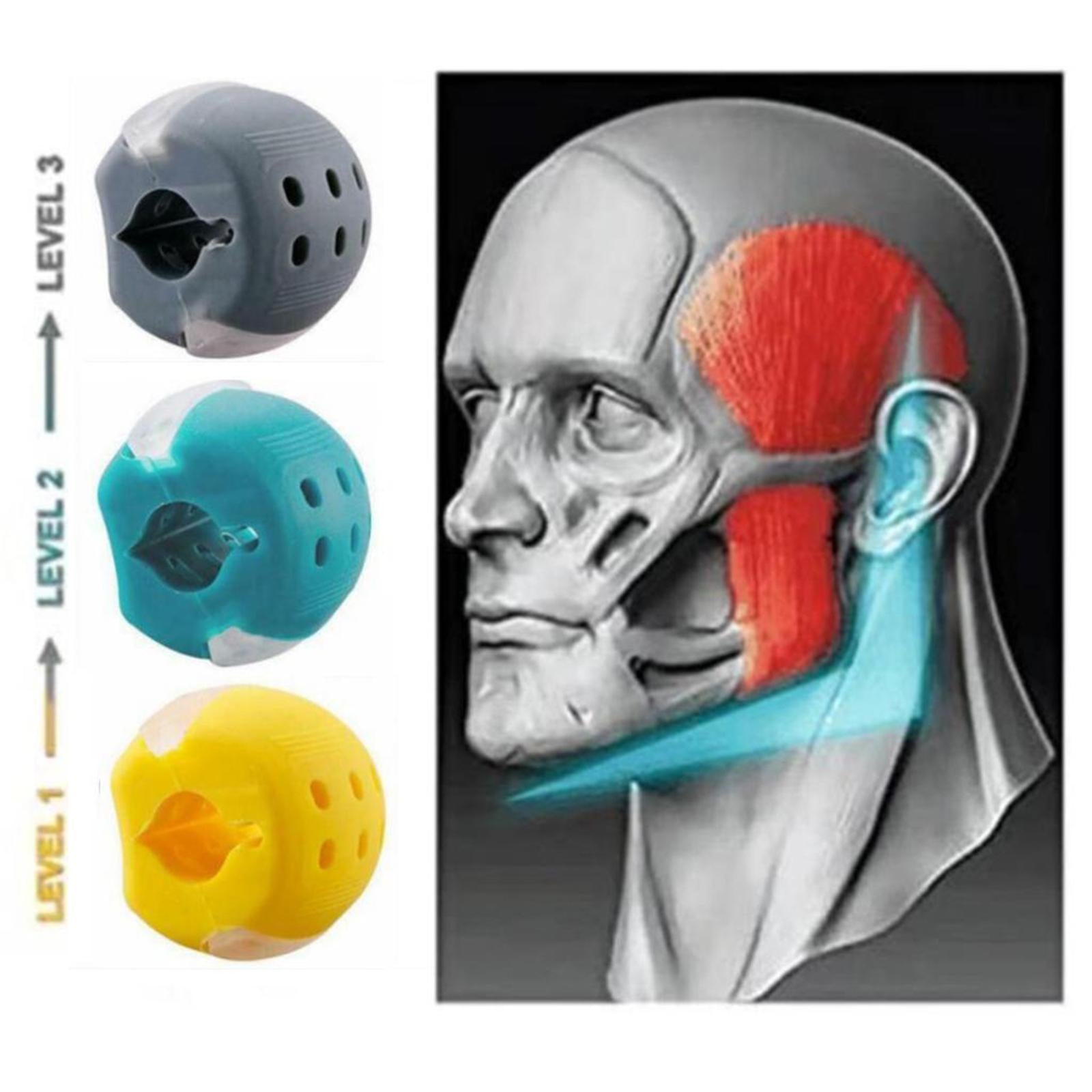 Jaw Exercise Facial Toner Exerciser Jaw Line Jawline Trainer Cyan 40lbs