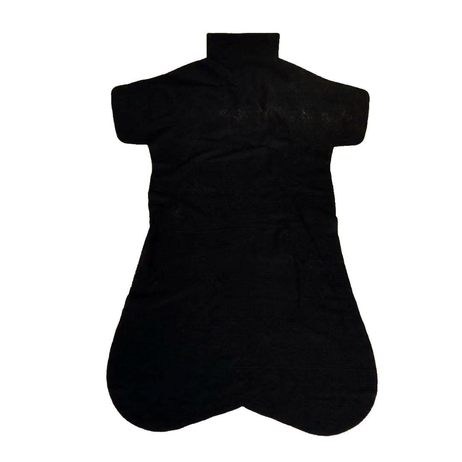 50pcs/set Disposable Back Shaped DIY Back Paper Non-woven Fabric Black