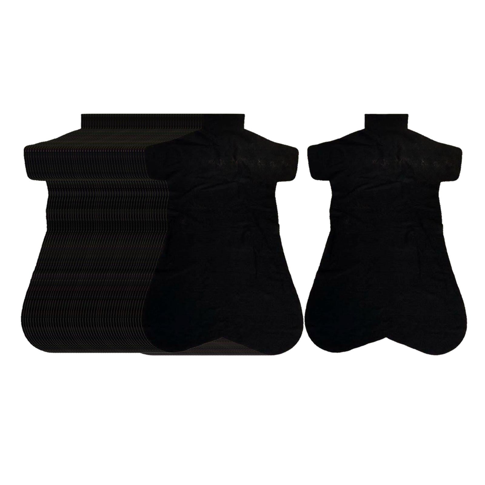 50pcs/set Disposable Back Shaped DIY Back Paper Non-woven Fabric Black