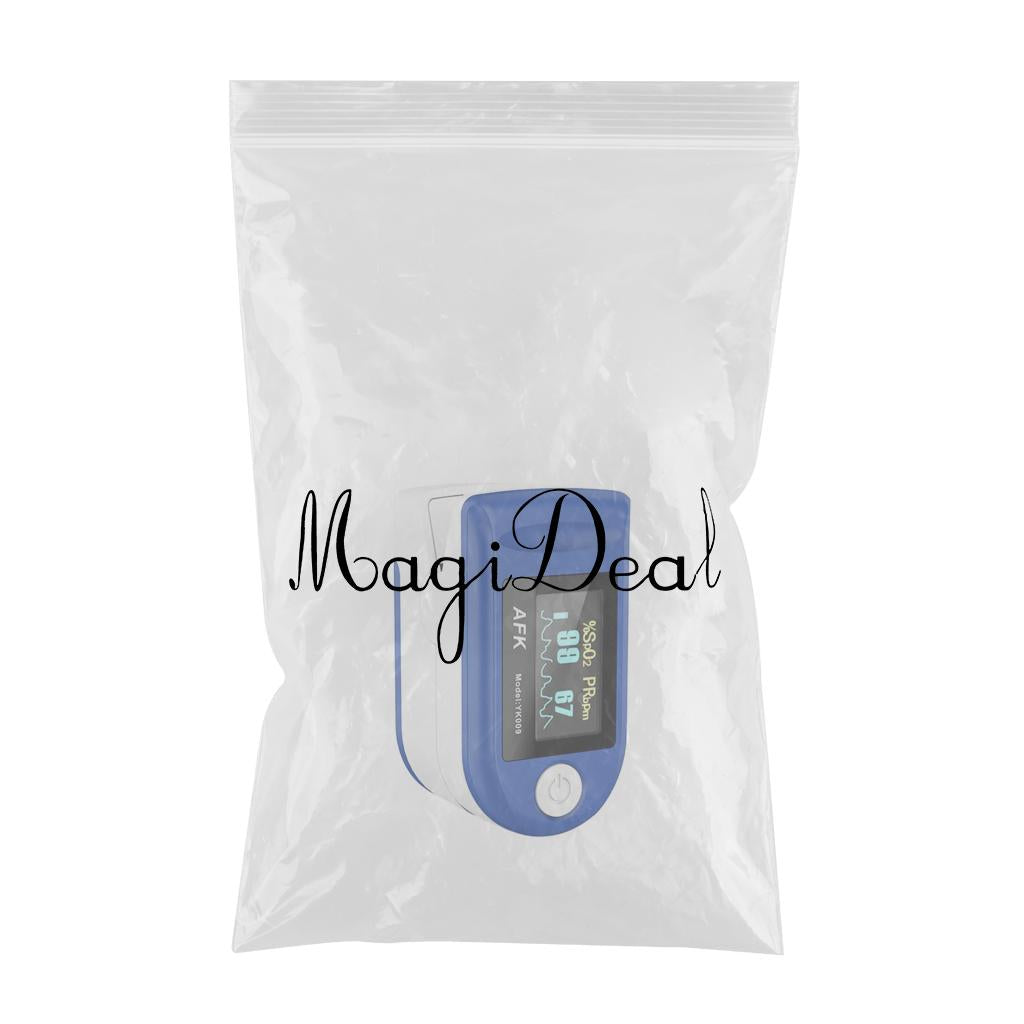 Portable Digital Blood Oxygen Saturation Monitor Display for Sports Aviation white