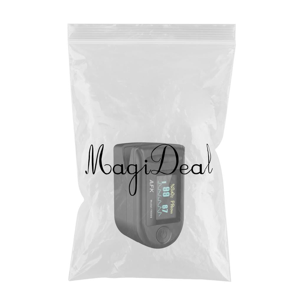Portable Digital Blood Oxygen Saturation Monitor Display for Sports Aviation black
