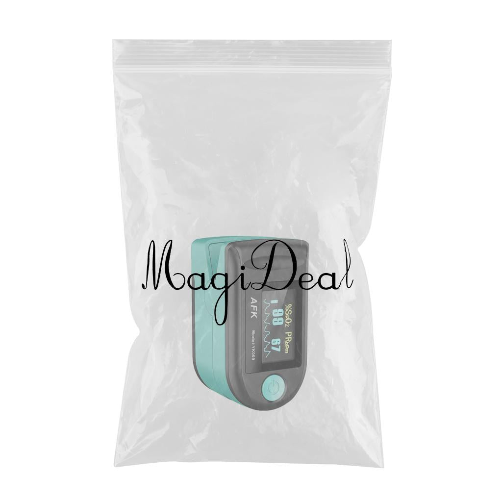 Portable Digital Blood Oxygen Saturation Monitor Display for Sports Aviation green