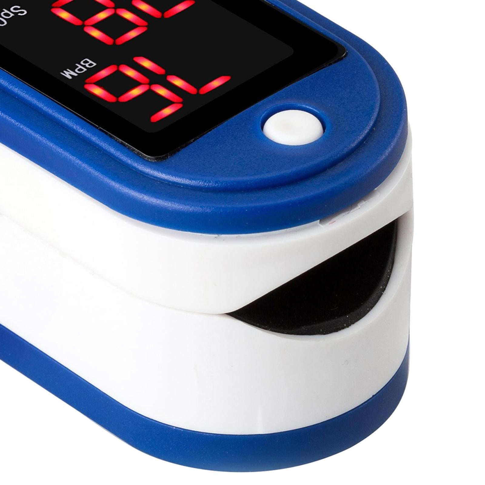 Compact Finger Pulse Oximeter 30-250BPM & LCD Display O2 Saturation Monitor
