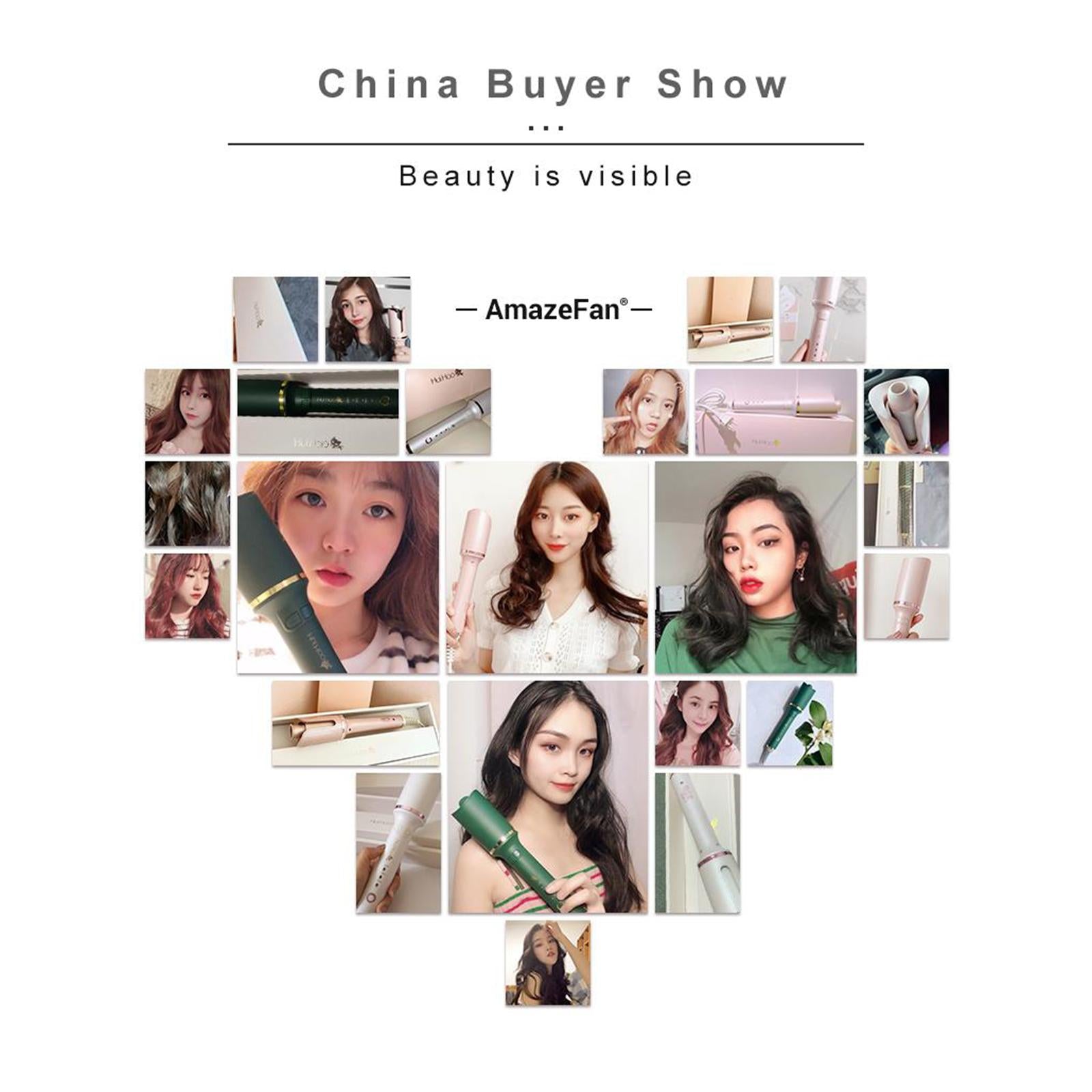 Automatic Hair Curler Auto Rotating Curling Iron for Salon Home EU Green