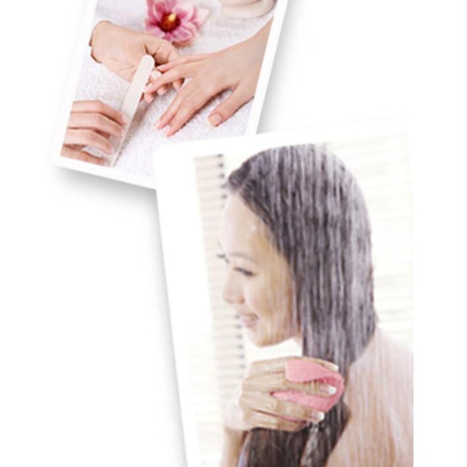 Cute Electric Scalp Massager Comb Massage Head Care w/ Battery Powered Pink