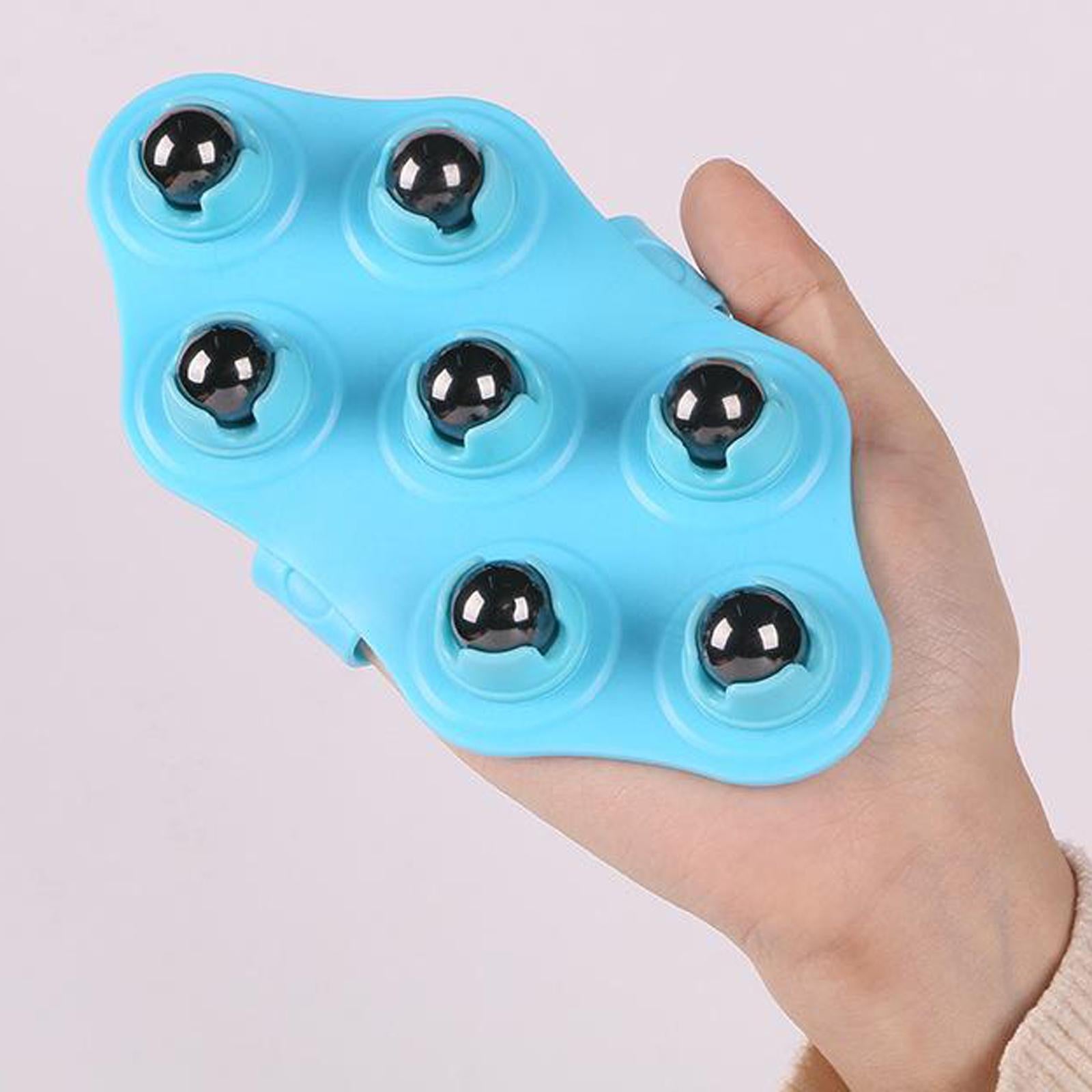 Palm Shaped Hand Held Massager Pain Relief for Foot, Hamstrings, Thighs Pink Magnetic