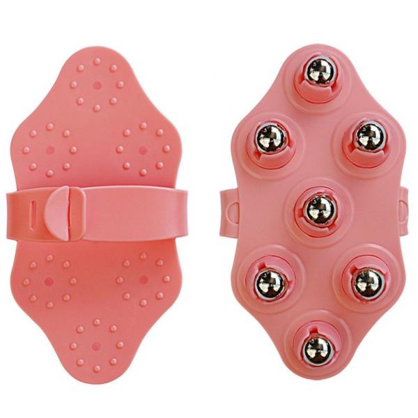 Palm Shaped Hand Held Massager Pain Relief for Foot, Hamstrings, Thighs Pink Magnetic
