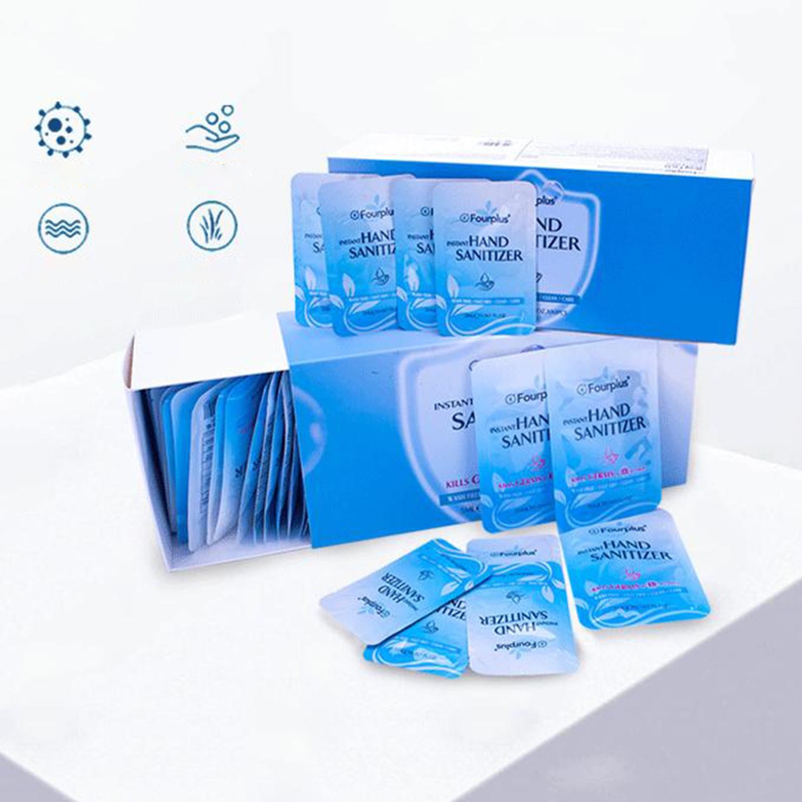 80Pcs 2ml Mini Hand Sanitizer Pocket Size Travel Disposable Disinfectant Gel